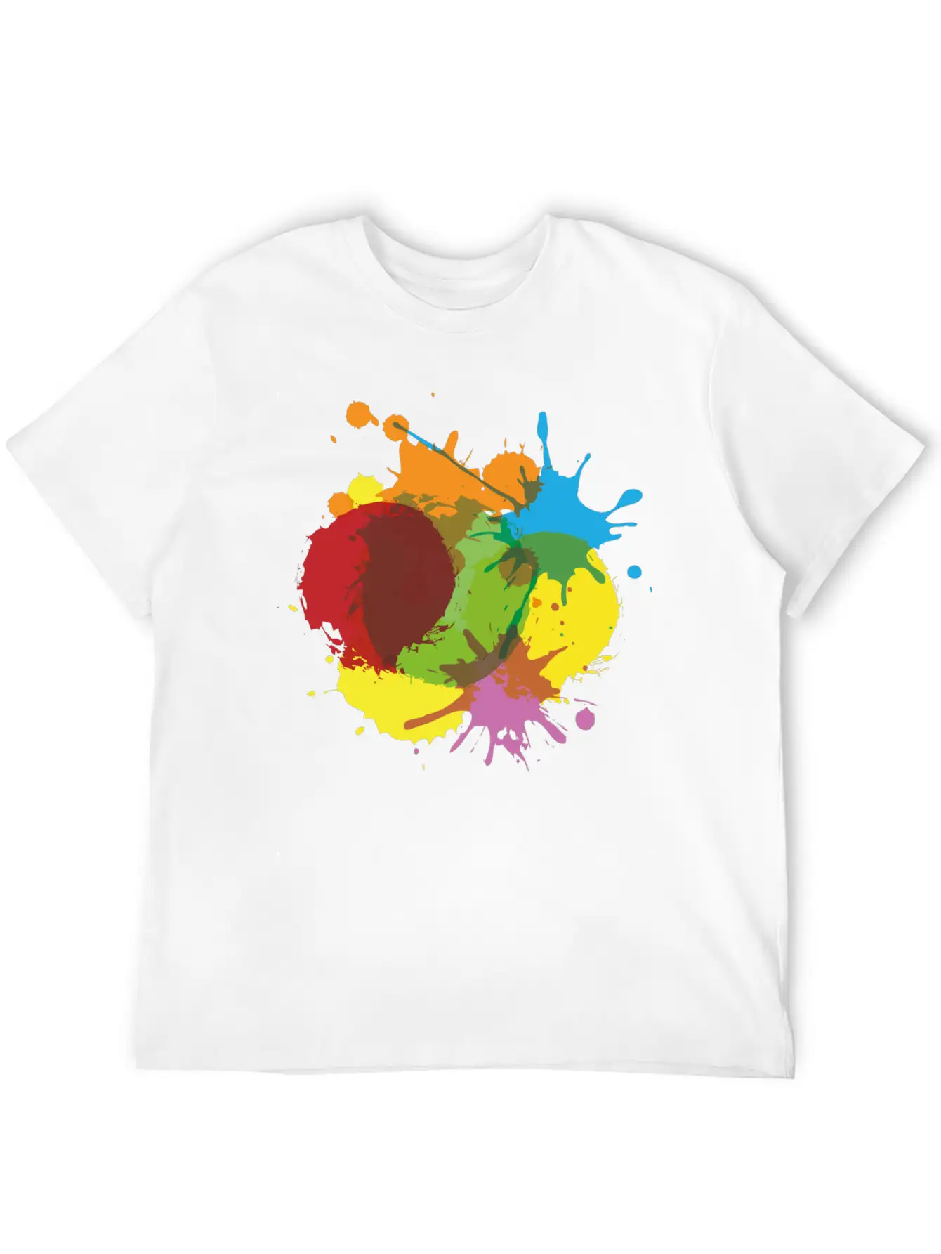 Color Blob Splash Paint Painter Gift Colorful Spot Unisex Casual T-Shirt – Clean Design For Daily Comfort