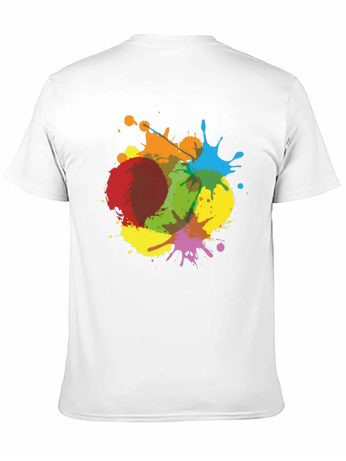 Color Blob Splash Paint Painter Gift Colorful Spot Unisex Casual T-Shirt – Clean Design For Daily Comfort