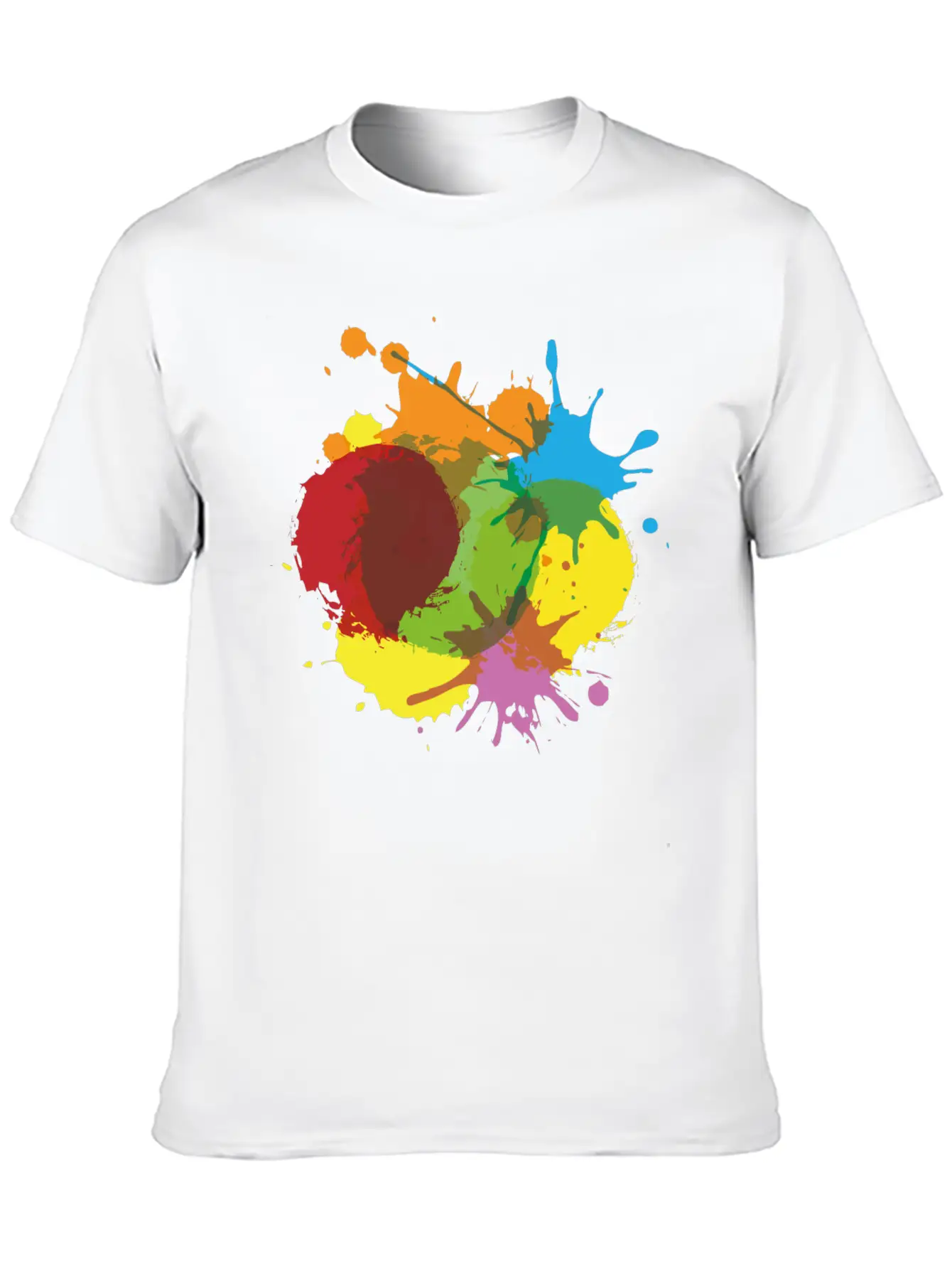 Color Blob Splash Paint Painter Gift Colorful Spot Unisex Casual T-Shirt – Clean Design For Daily Comfort