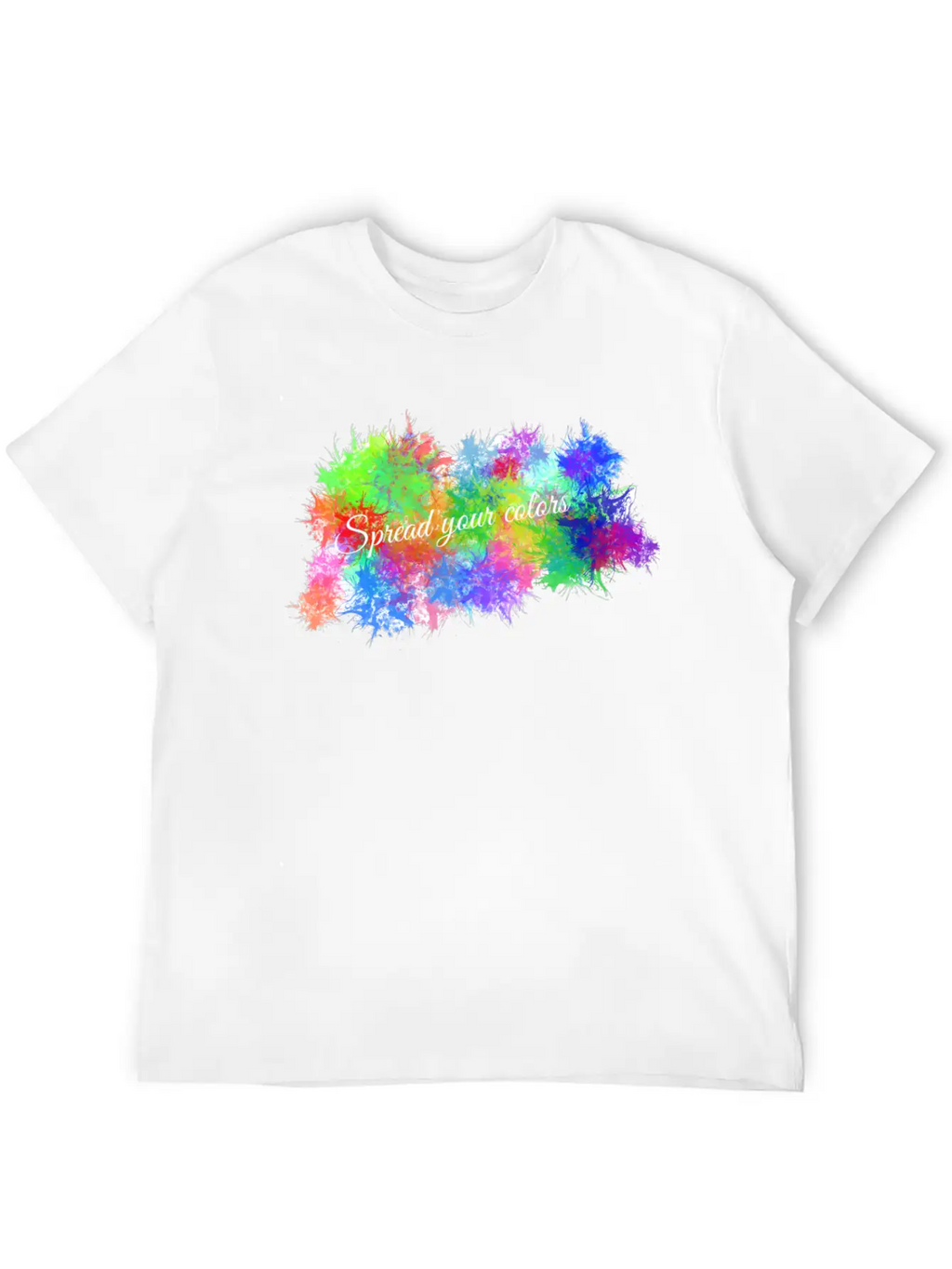 Color Burst Unisex Short Sleeve Soft Cotton T-Shirt – Casual Everyday Wear