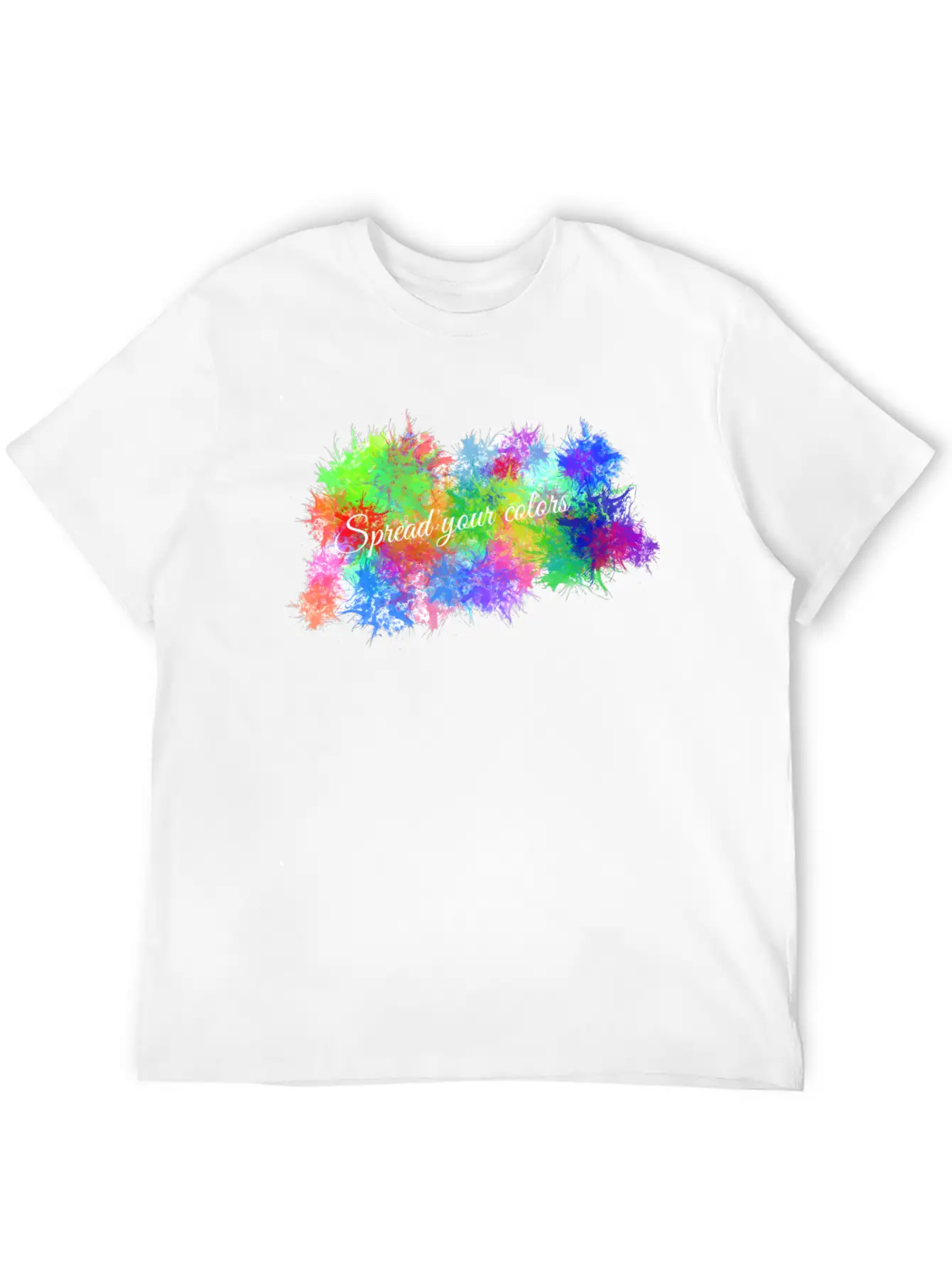 Color Burst Unisex Short Sleeve Soft Cotton T-Shirt – Casual Everyday Wear