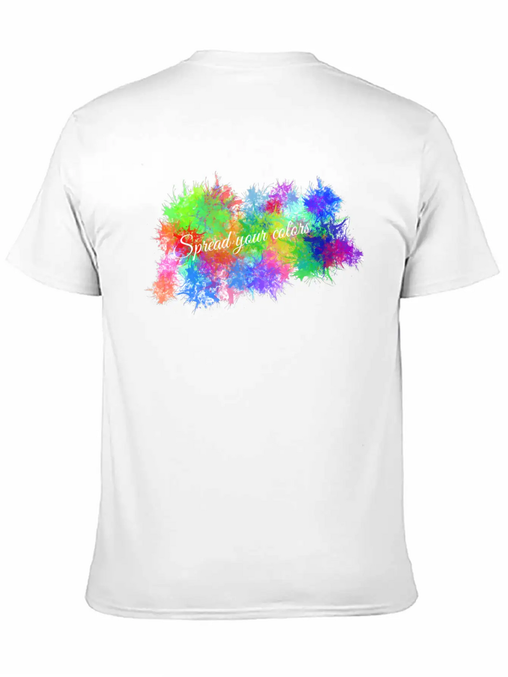 Color Burst Unisex Short Sleeve Soft Cotton T-Shirt – Casual Everyday Wear