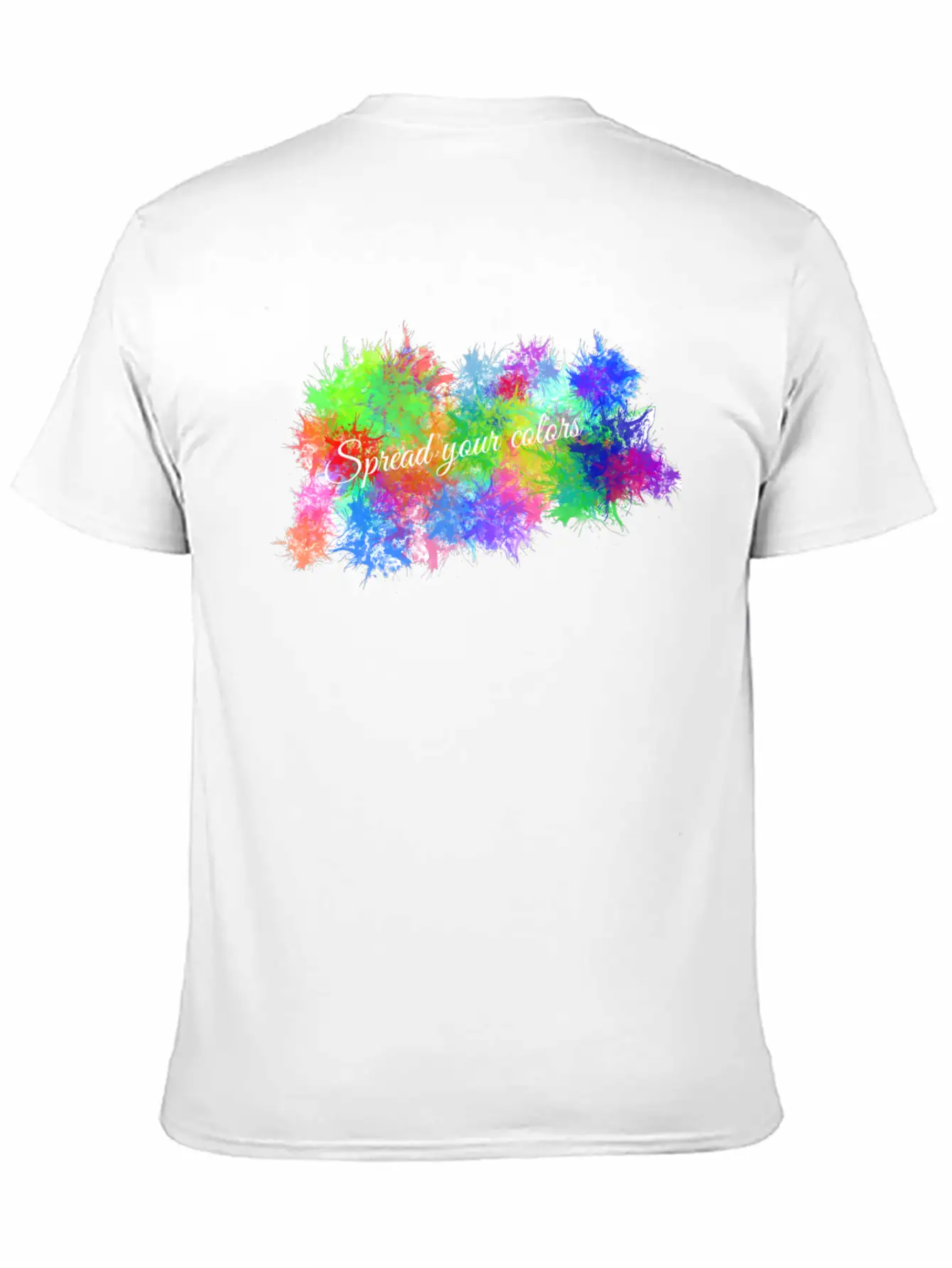 Color Burst Unisex Short Sleeve Soft Cotton T-Shirt – Casual Everyday Wear