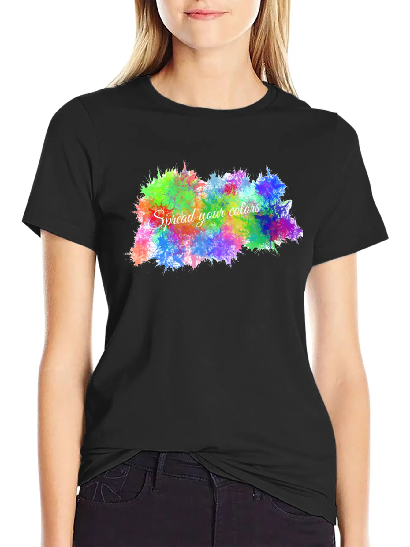 Color Burst Unisex Short Sleeve Soft Cotton T-Shirt – Casual Everyday Wear