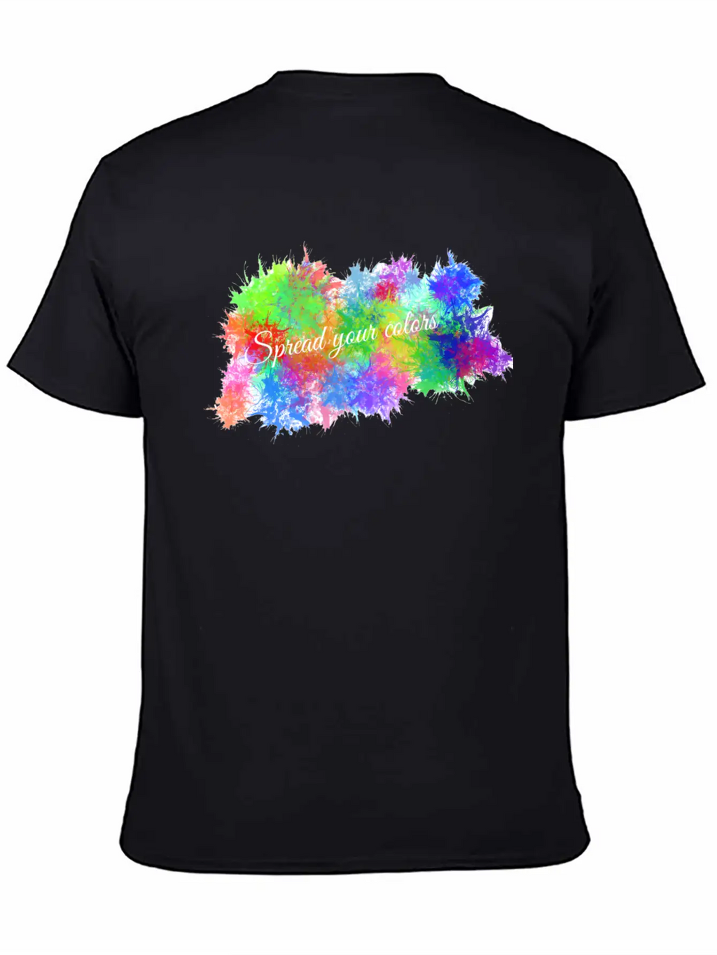 Color Burst Unisex Short Sleeve Soft Cotton T-Shirt – Casual Everyday Wear