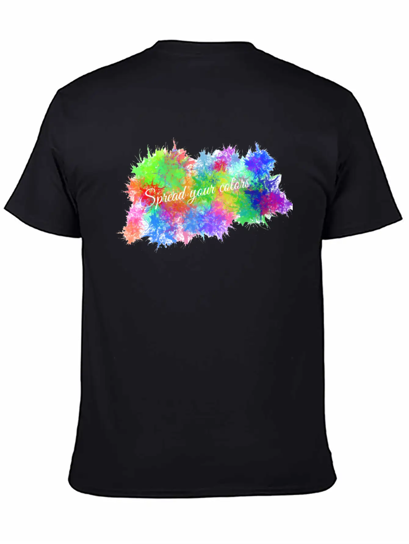 Color Burst Unisex Short Sleeve Soft Cotton T-Shirt – Casual Everyday Wear