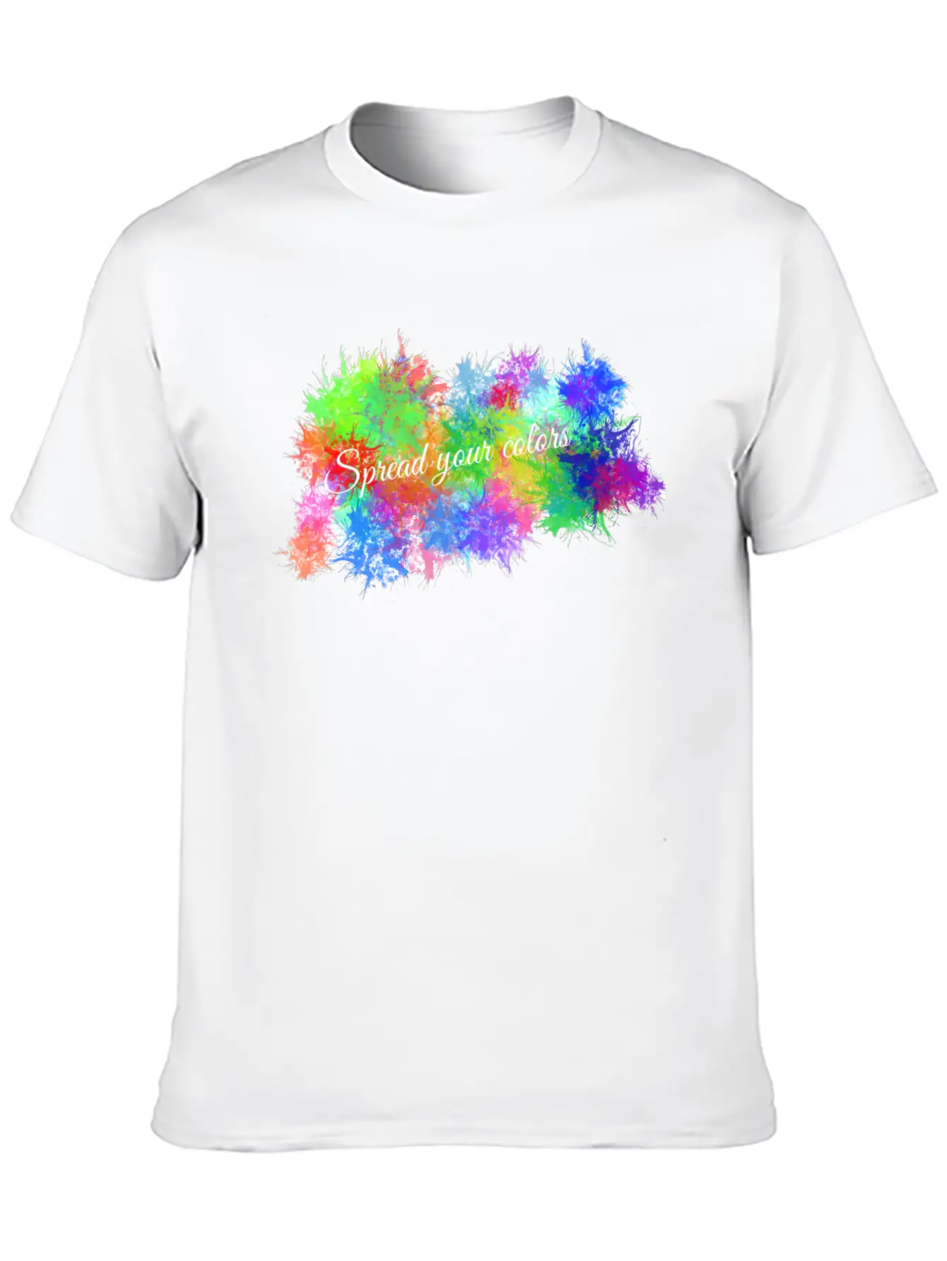Color Burst Unisex Short Sleeve Soft Cotton T-Shirt – Casual Everyday Wear