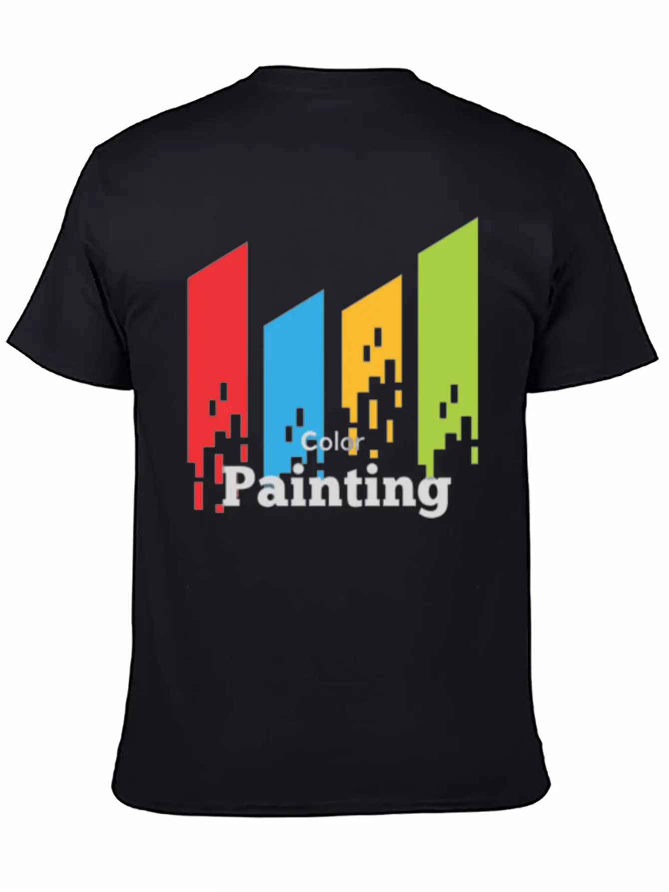 Color Painting Unisex Short Sleeve Soft Cotton T-Shirt – Casual Everyday Wear