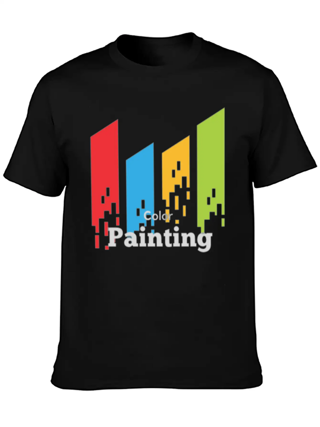 Color Painting Unisex Short Sleeve Soft Cotton T-Shirt – Casual Everyday Wear