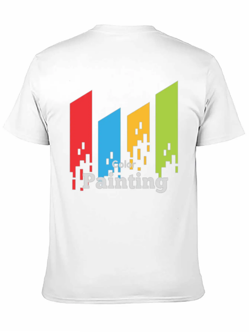 Color Painting Unisex Short Sleeve Soft Cotton T-Shirt – Casual Everyday Wear