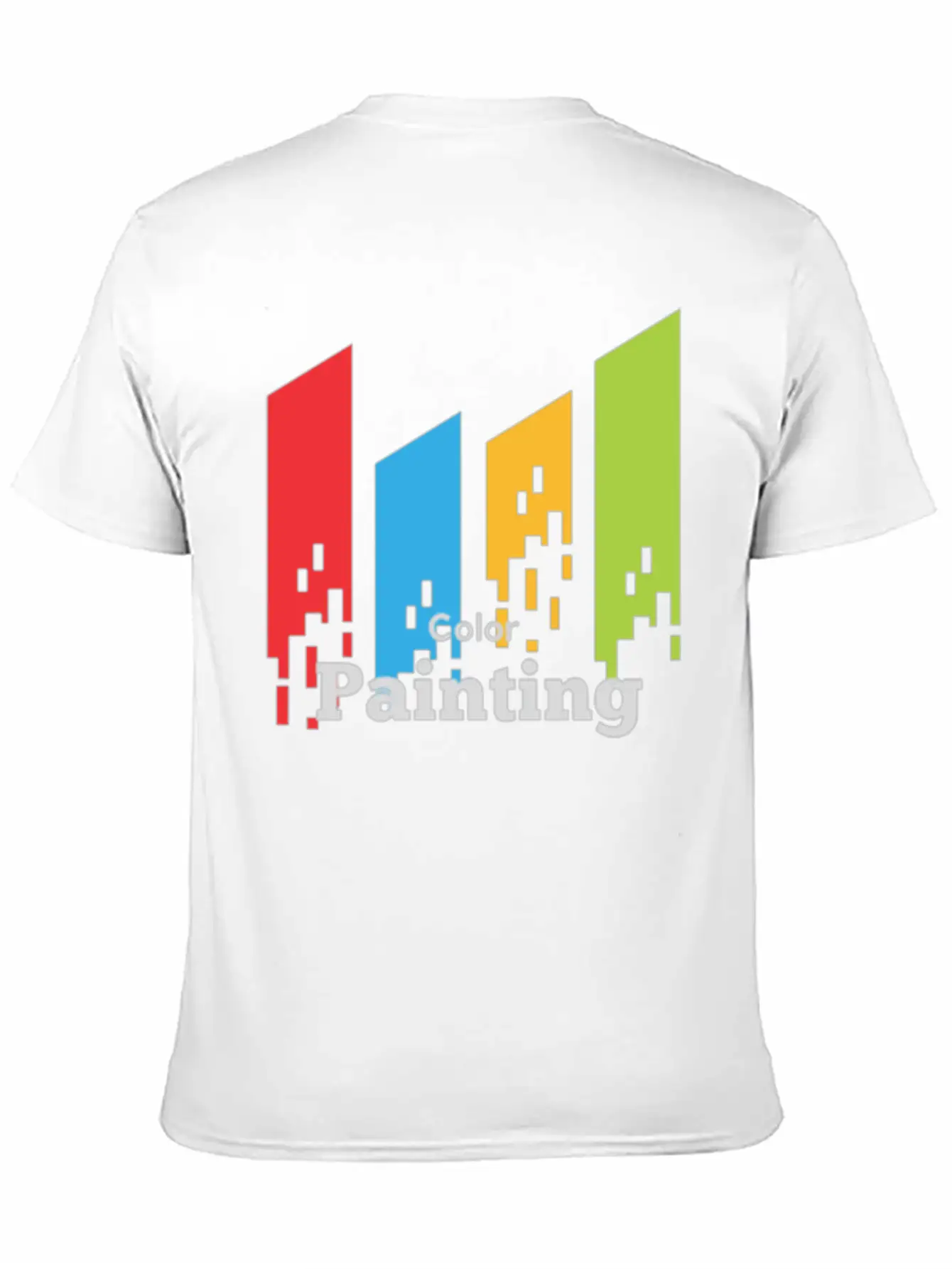 Color Painting Unisex Short Sleeve Soft Cotton T-Shirt – Casual Everyday Wear