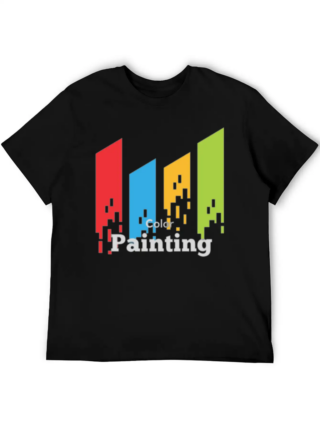 Color Painting Unisex Short Sleeve Soft Cotton T-Shirt – Casual Everyday Wear