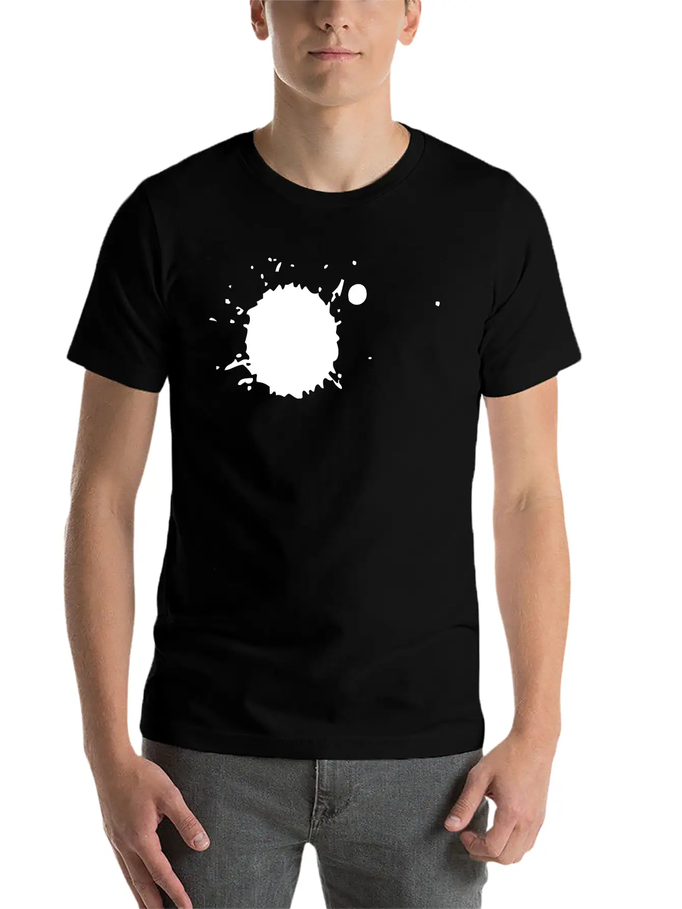 Color Splatter Breathable Soft Cotton T-Shirt – Timeless Casual Look