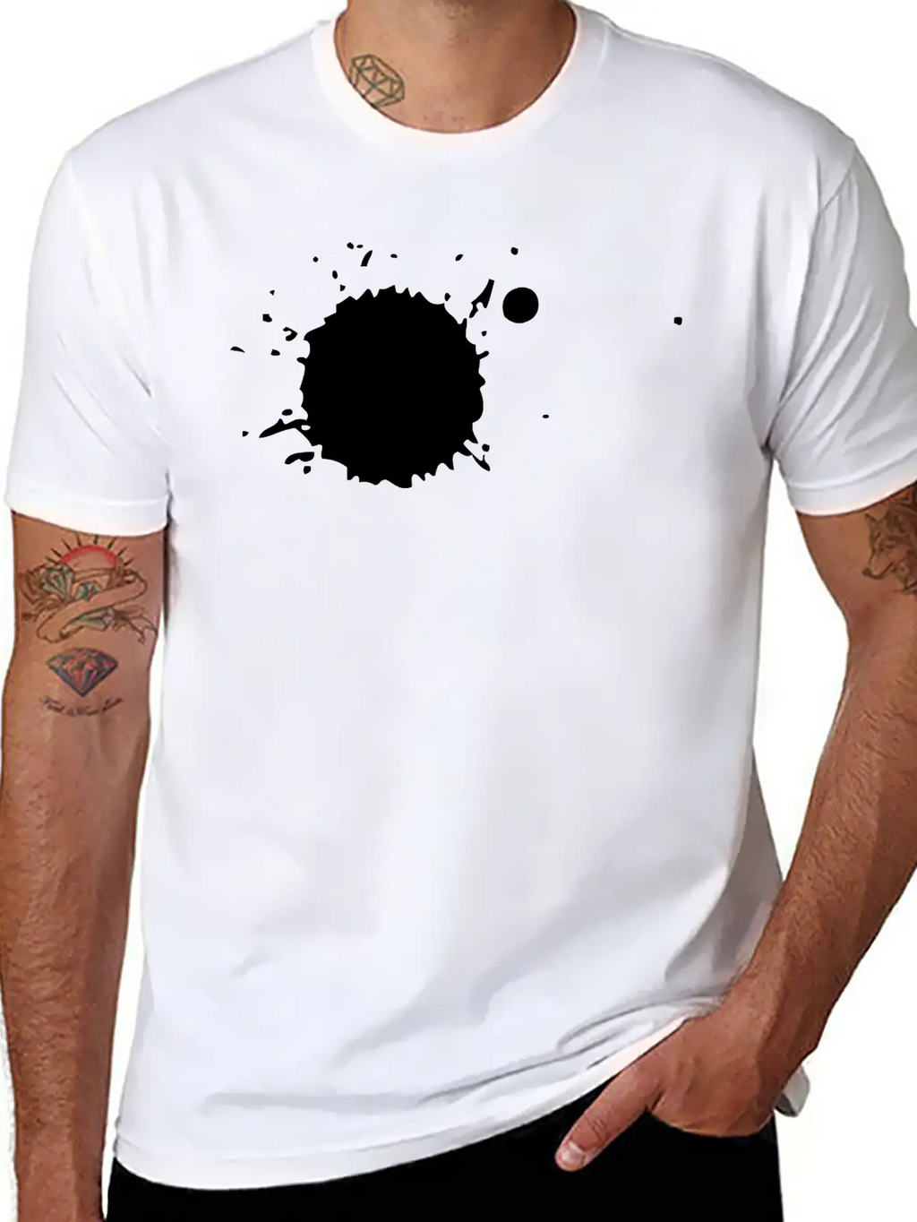 Color Splatter Breathable Soft Cotton T-Shirt – Timeless Casual Look