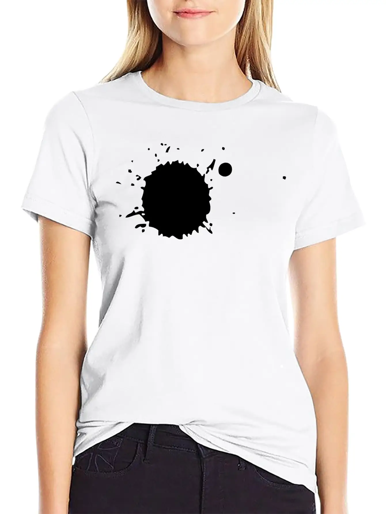 Color Splatter Breathable Soft Cotton T-Shirt – Timeless Casual Look