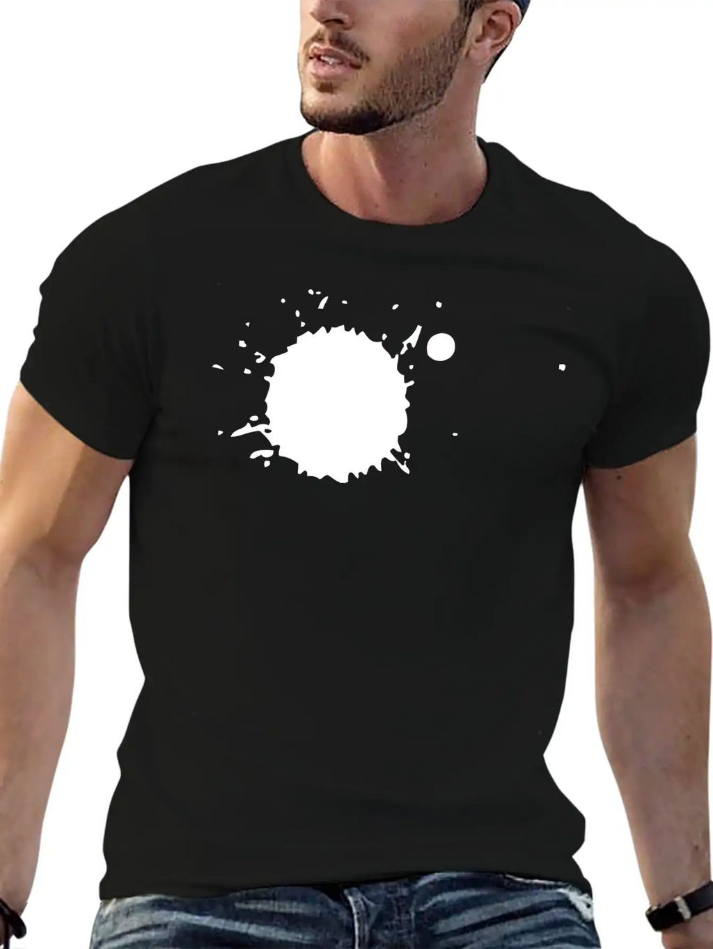 Color Splatter Breathable Soft Cotton T-Shirt – Timeless Casual Look