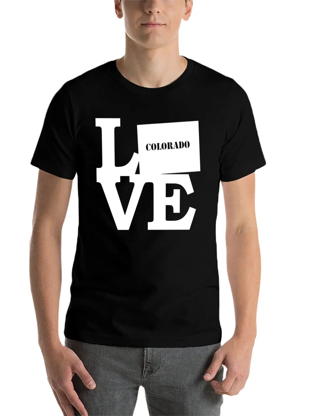 Colorado Pride USA State Love Map Unisex Casual T-Shirt – Clean Design For Daily Comfort