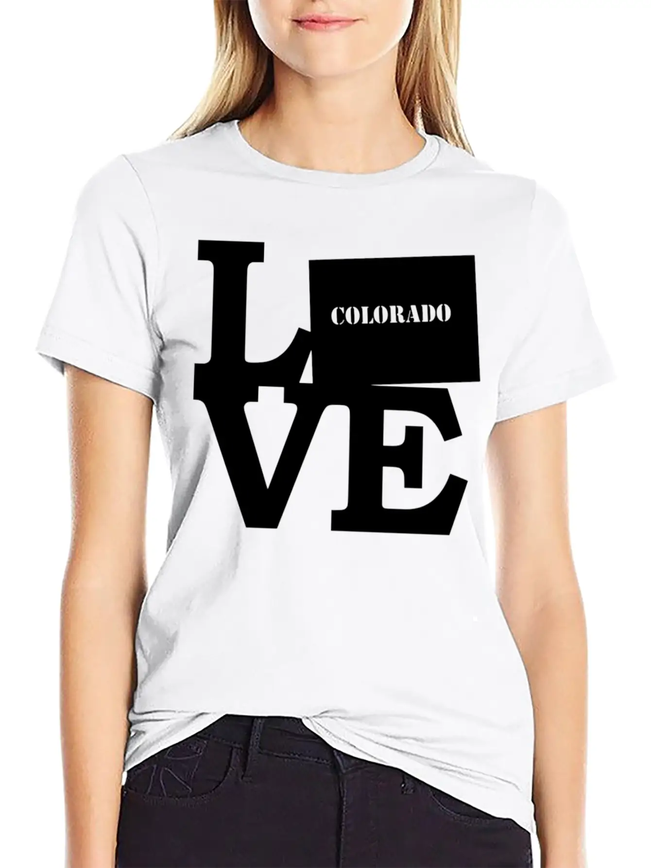 Colorado Pride USA State Love Map Unisex Casual T-Shirt – Clean Design For Daily Comfort
