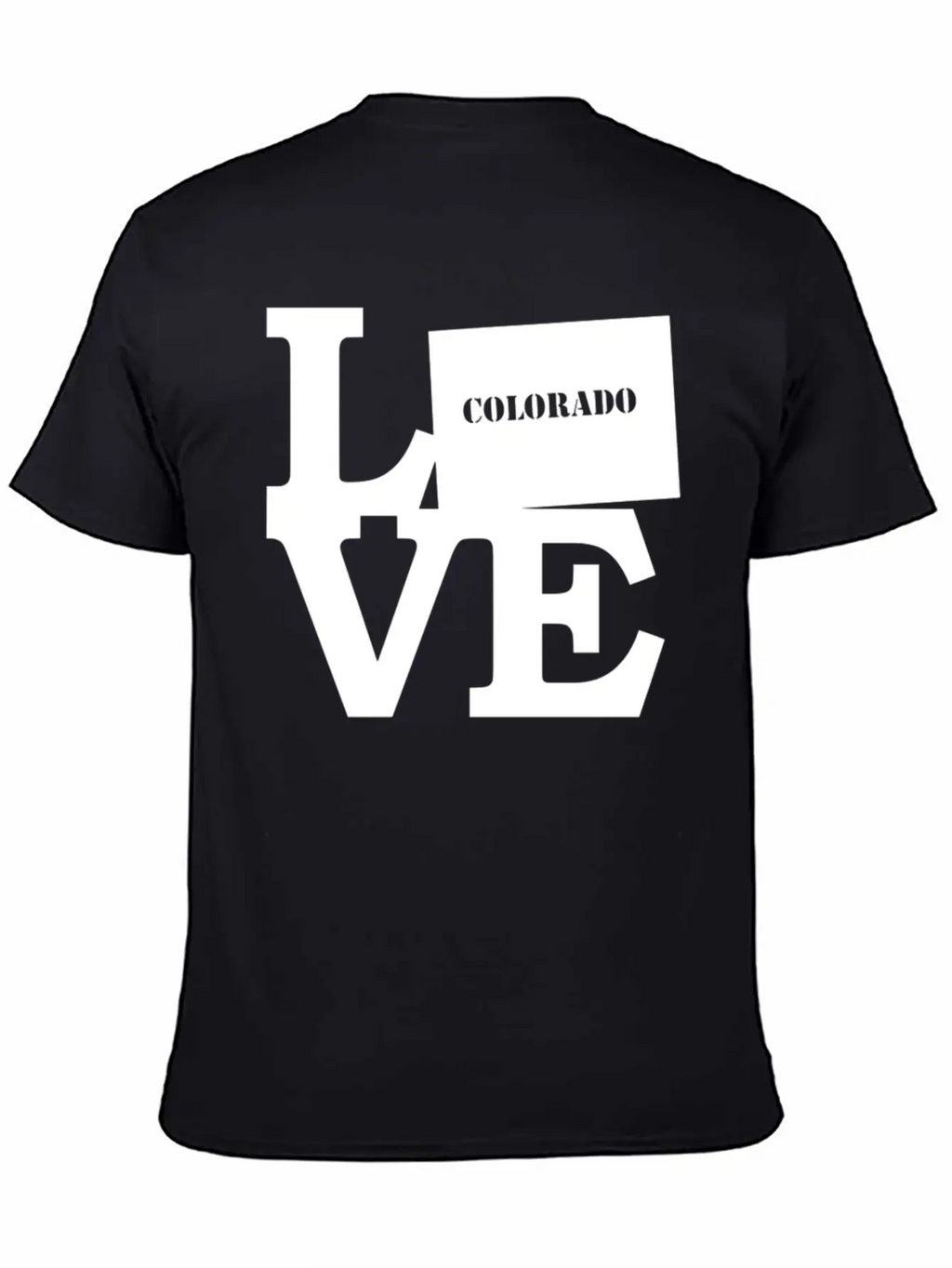 Colorado Pride USA State Love Map Unisex Casual T-Shirt – Clean Design For Daily Comfort