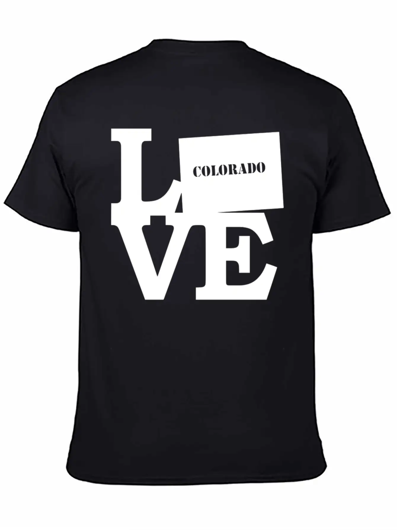 Colorado Pride USA State Love Map Unisex Casual T-Shirt – Clean Design For Daily Comfort