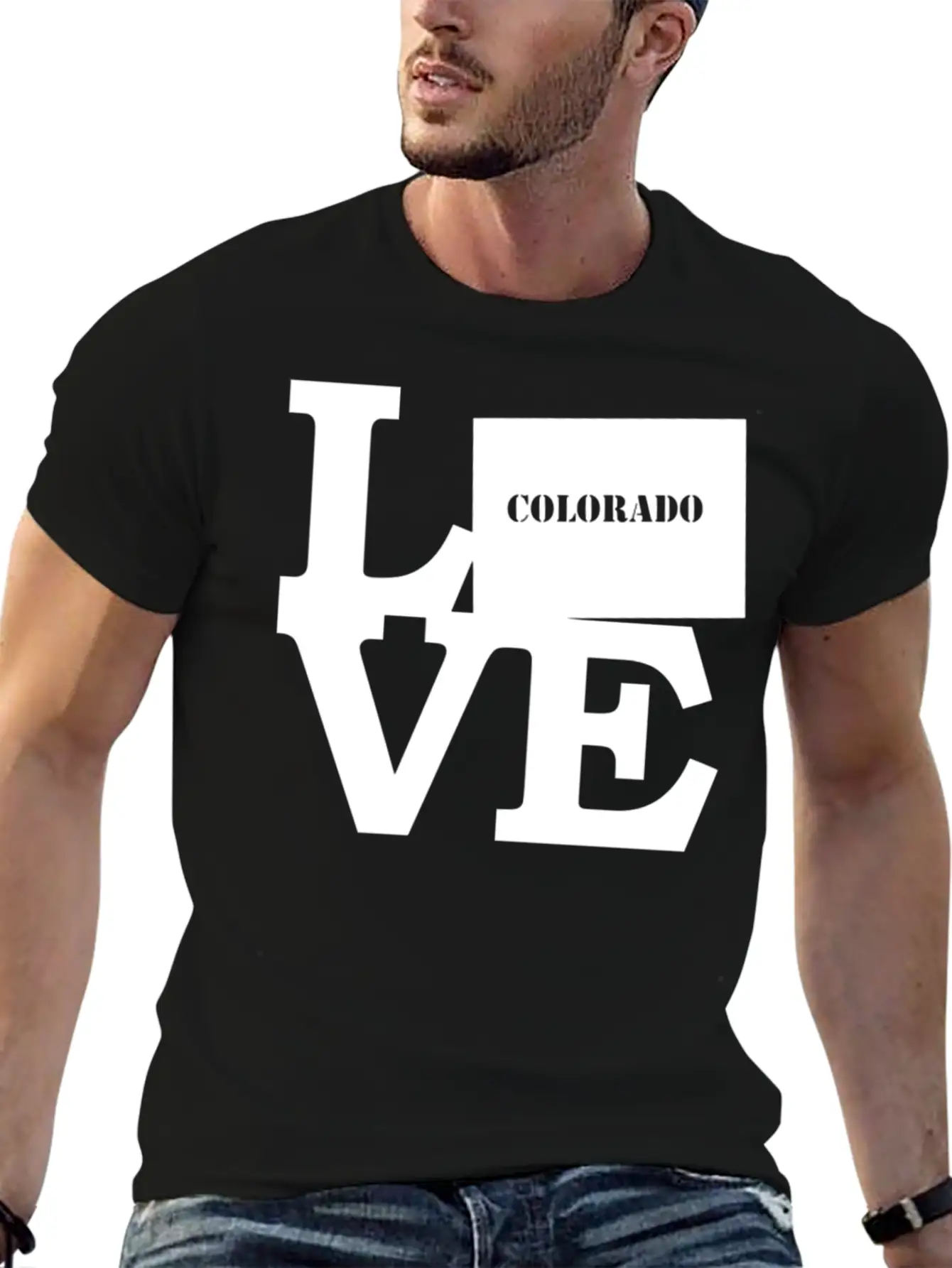 Colorado Pride USA State Love Map Unisex Casual T-Shirt – Clean Design For Daily Comfort