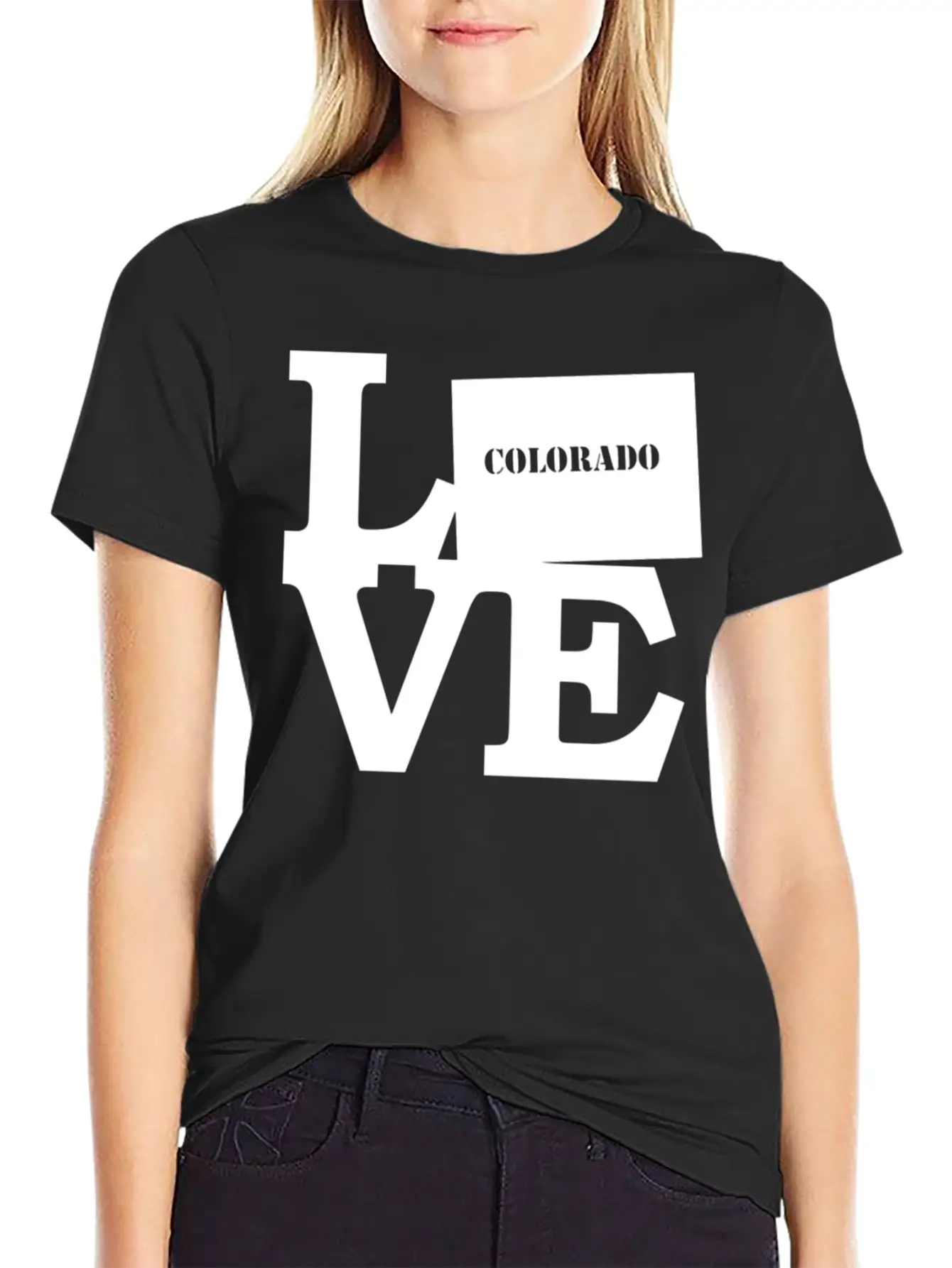 Colorado Pride USA State Love Map Unisex Casual T-Shirt – Clean Design For Daily Comfort