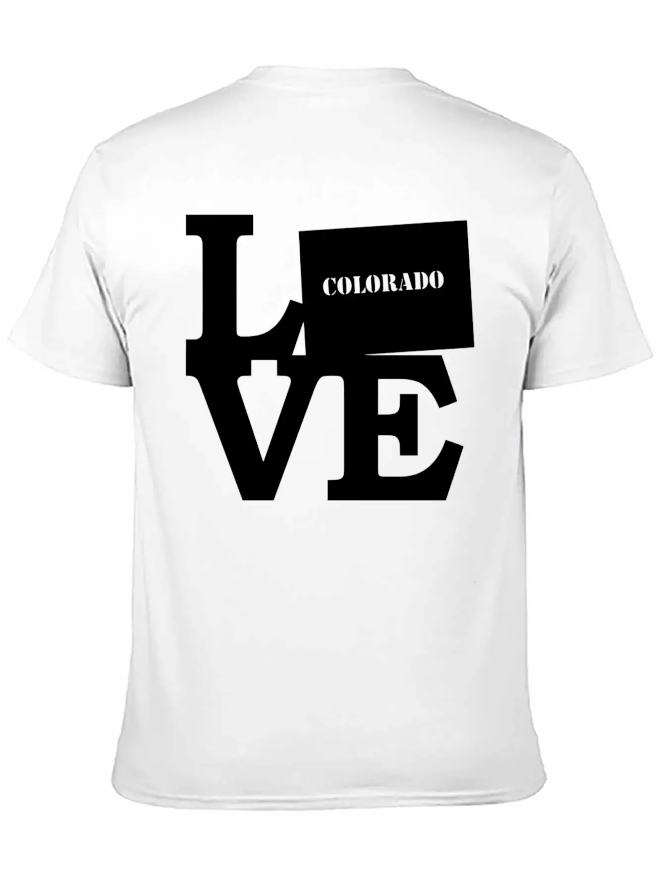 Colorado Pride USA State Love Map Unisex Casual T-Shirt – Clean Design For Daily Comfort