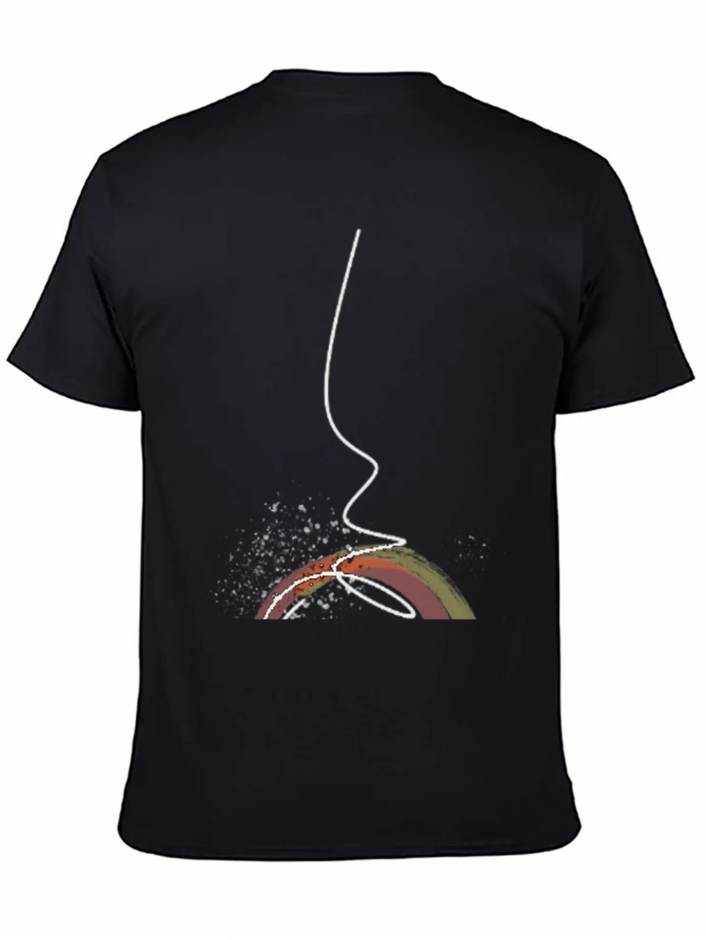 Colorful Abstract Line Art Design - Modern Design Essential Cotton Tee For Daily Outfits – Unisex Style