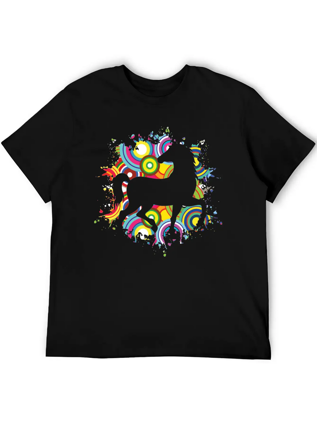 Colorful Horsing Shirt For Horse Lovers With Stylish Everyday T-Shirt – Unisex Basic Cotton Tee