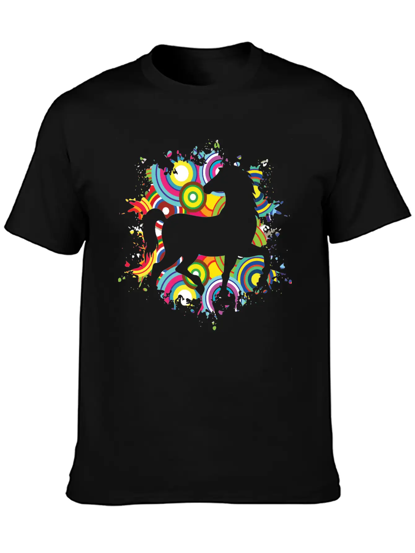 Colorful Horsing Shirt For Horse Lovers With Stylish Everyday T-Shirt – Unisex Basic Cotton Tee