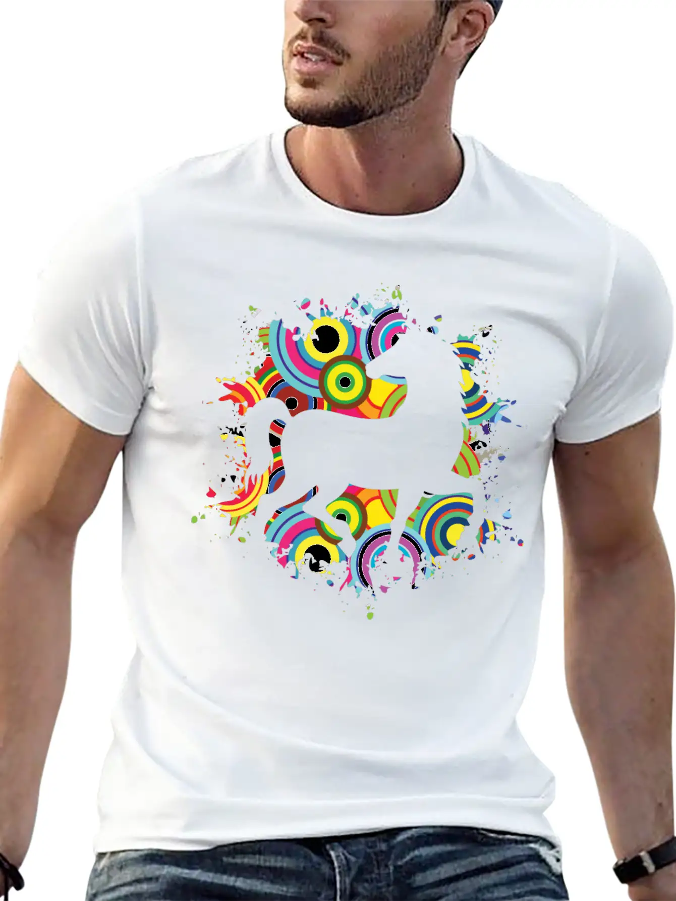 Colorful Horsing Shirt For Horse Lovers With Stylish Everyday T-Shirt – Unisex Basic Cotton Tee