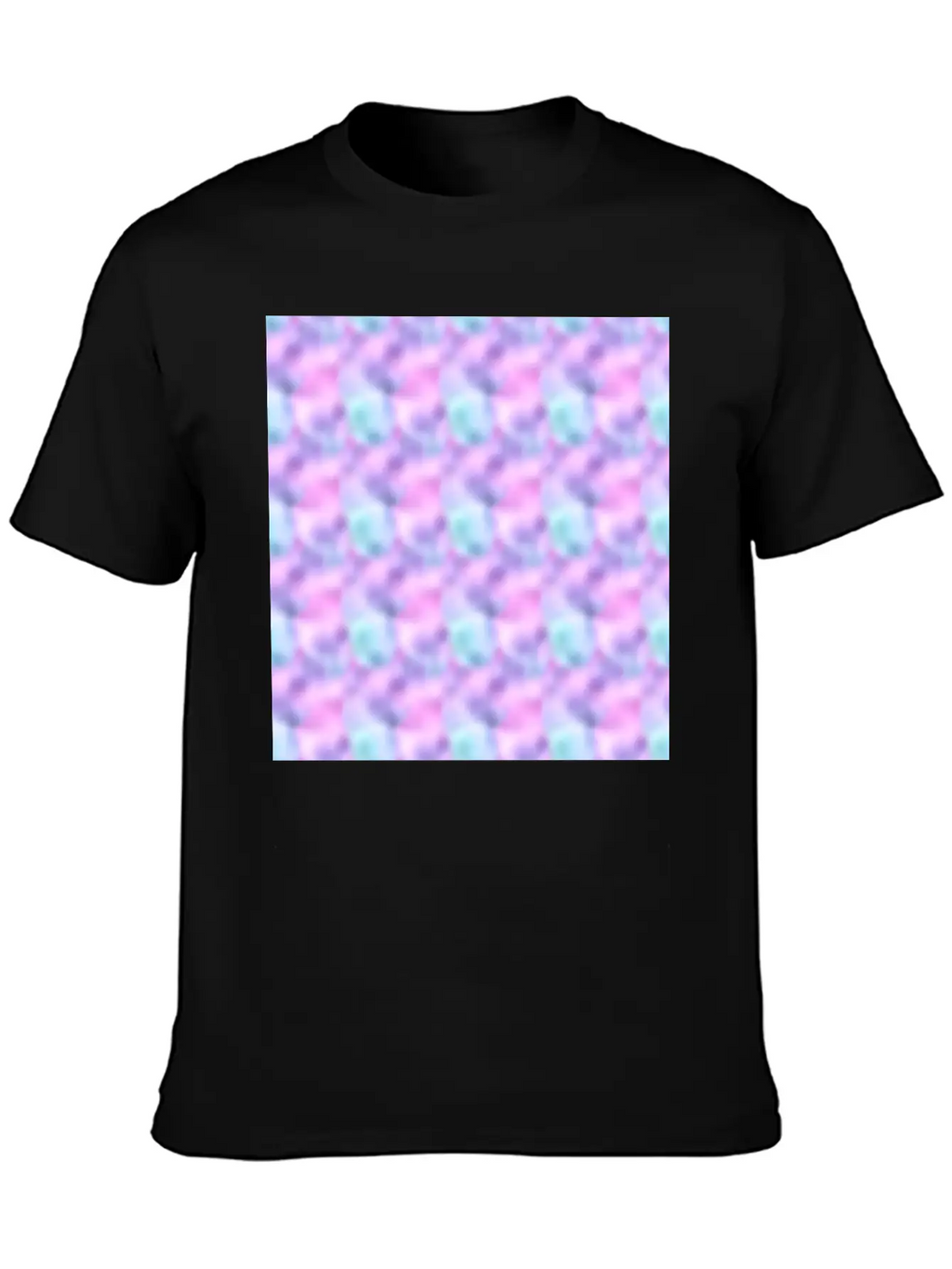 Colorful Iridescent Pattern Casual Graphic T-Shirt – Simple And Comfortable Daily Wear