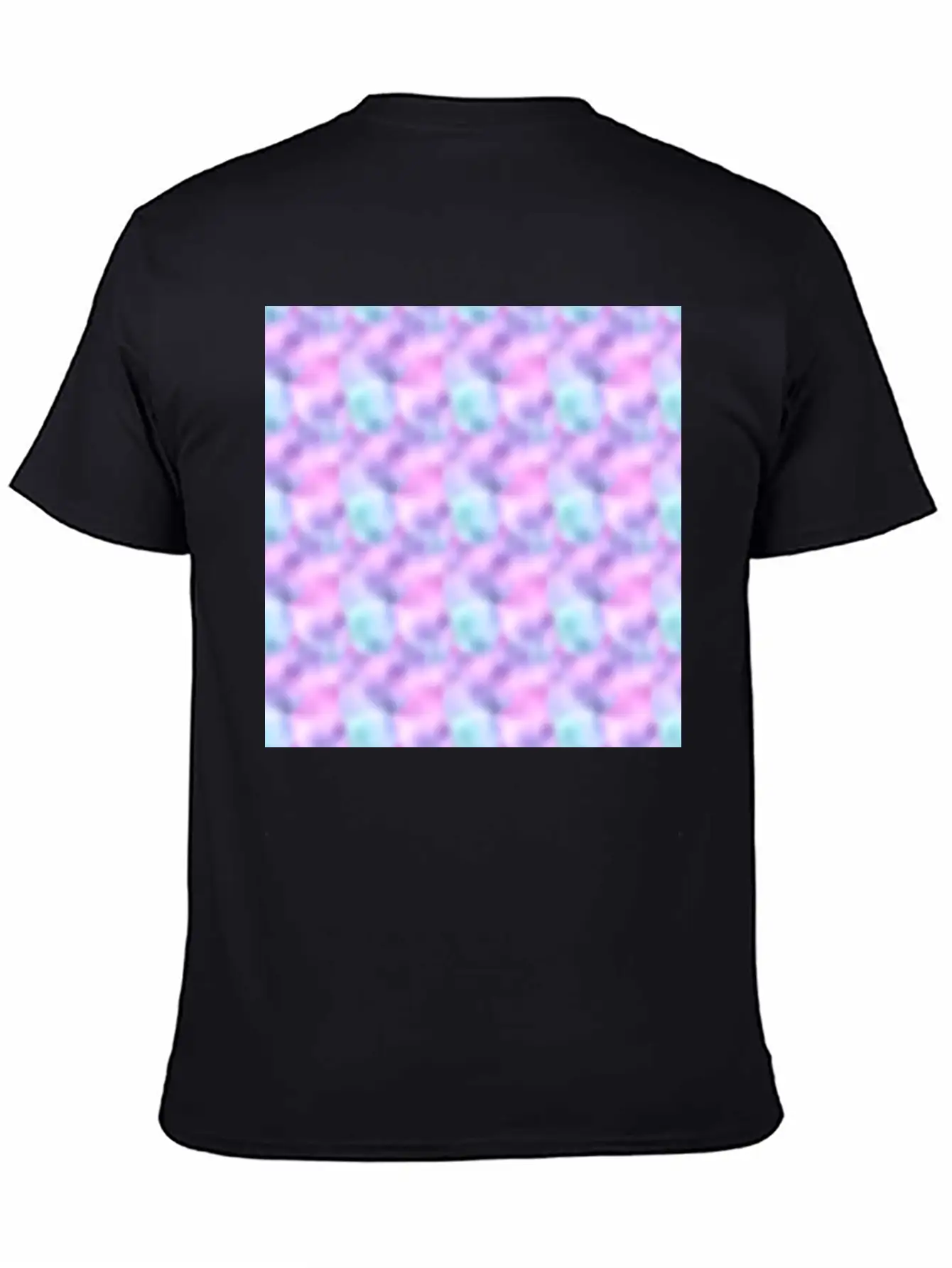 Colorful Iridescent Pattern Casual Graphic T-Shirt – Simple And Comfortable Daily Wear