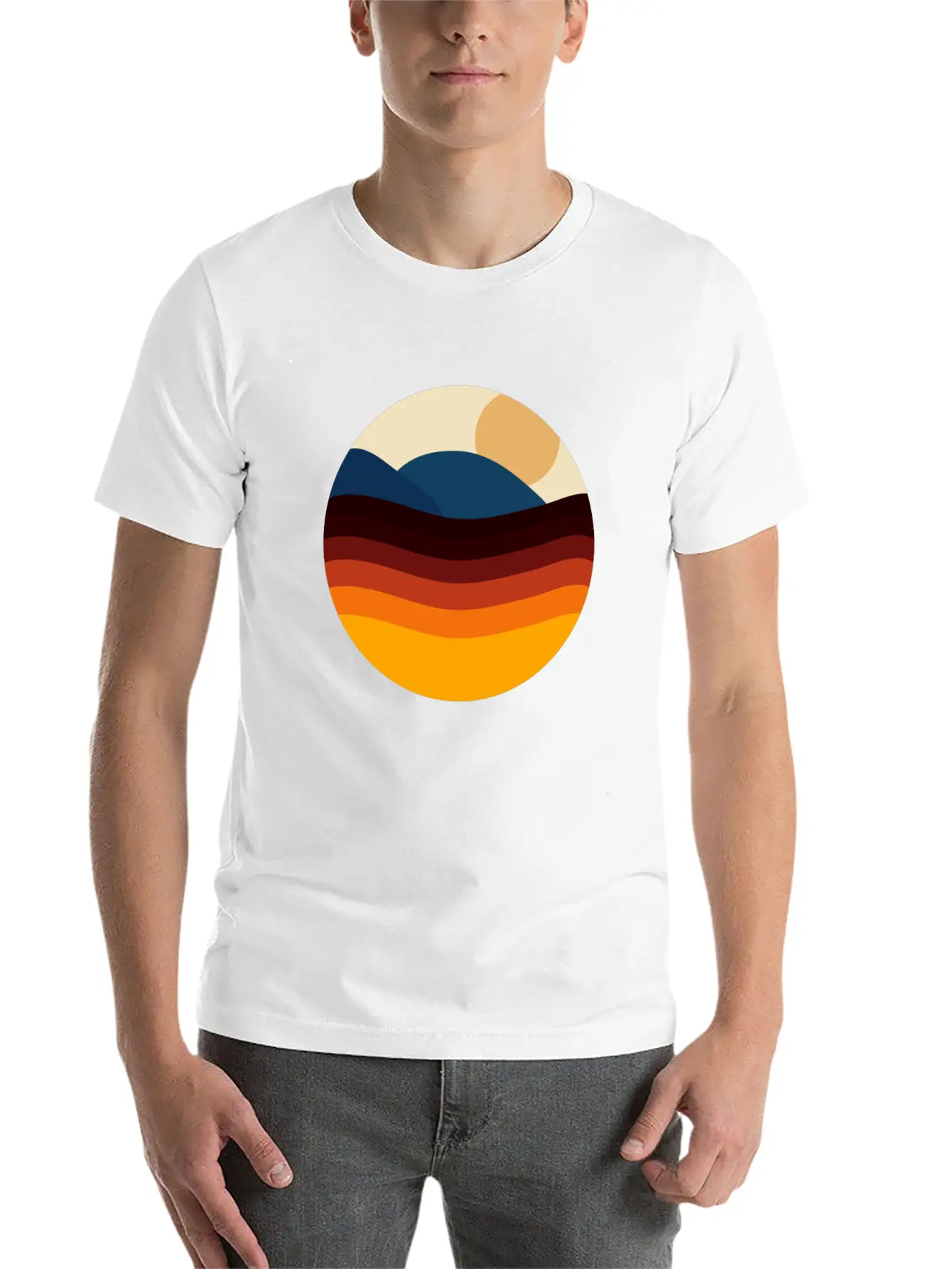 Colorful Ocean Art Stylish Everyday T-Shirt – Unisex Basic Cotton Tee