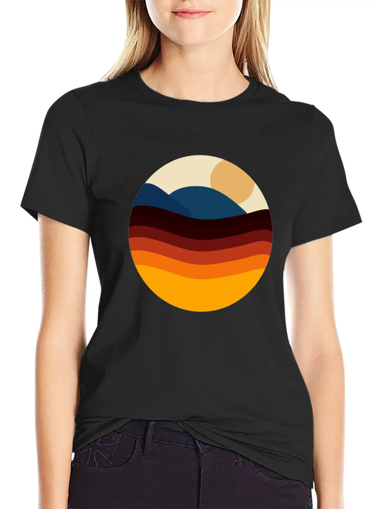 Colorful Ocean Art Stylish Everyday T-Shirt – Unisex Basic Cotton Tee