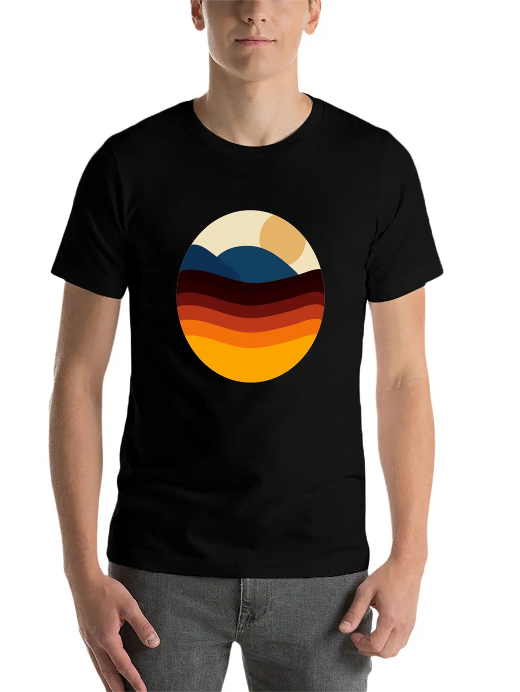 Colorful Ocean Art Stylish Everyday T-Shirt – Unisex Basic Cotton Tee