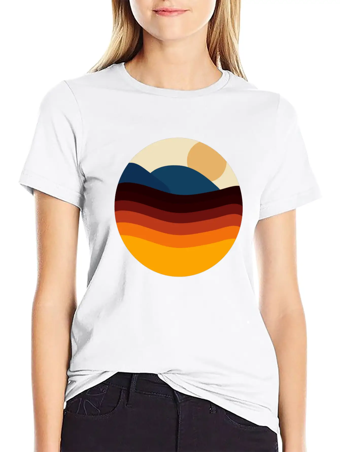 Colorful Ocean Art Stylish Everyday T-Shirt – Unisex Basic Cotton Tee