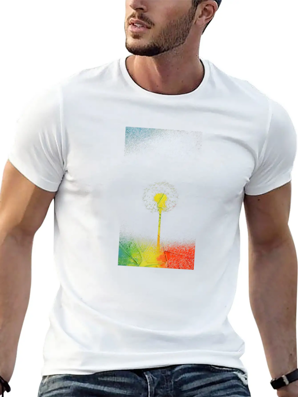 Colorful Painting Breathable Soft Cotton T-Shirt – Timeless Casual Look