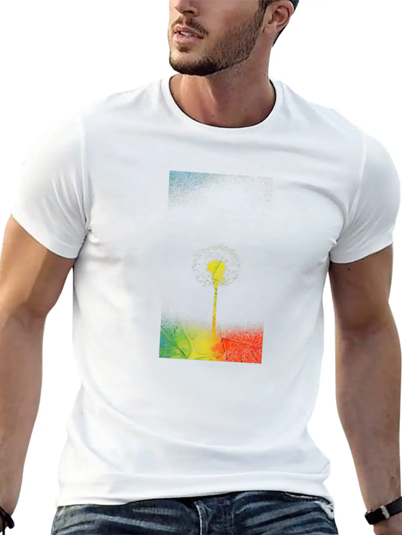Colorful Painting Breathable Soft Cotton T-Shirt – Timeless Casual Look