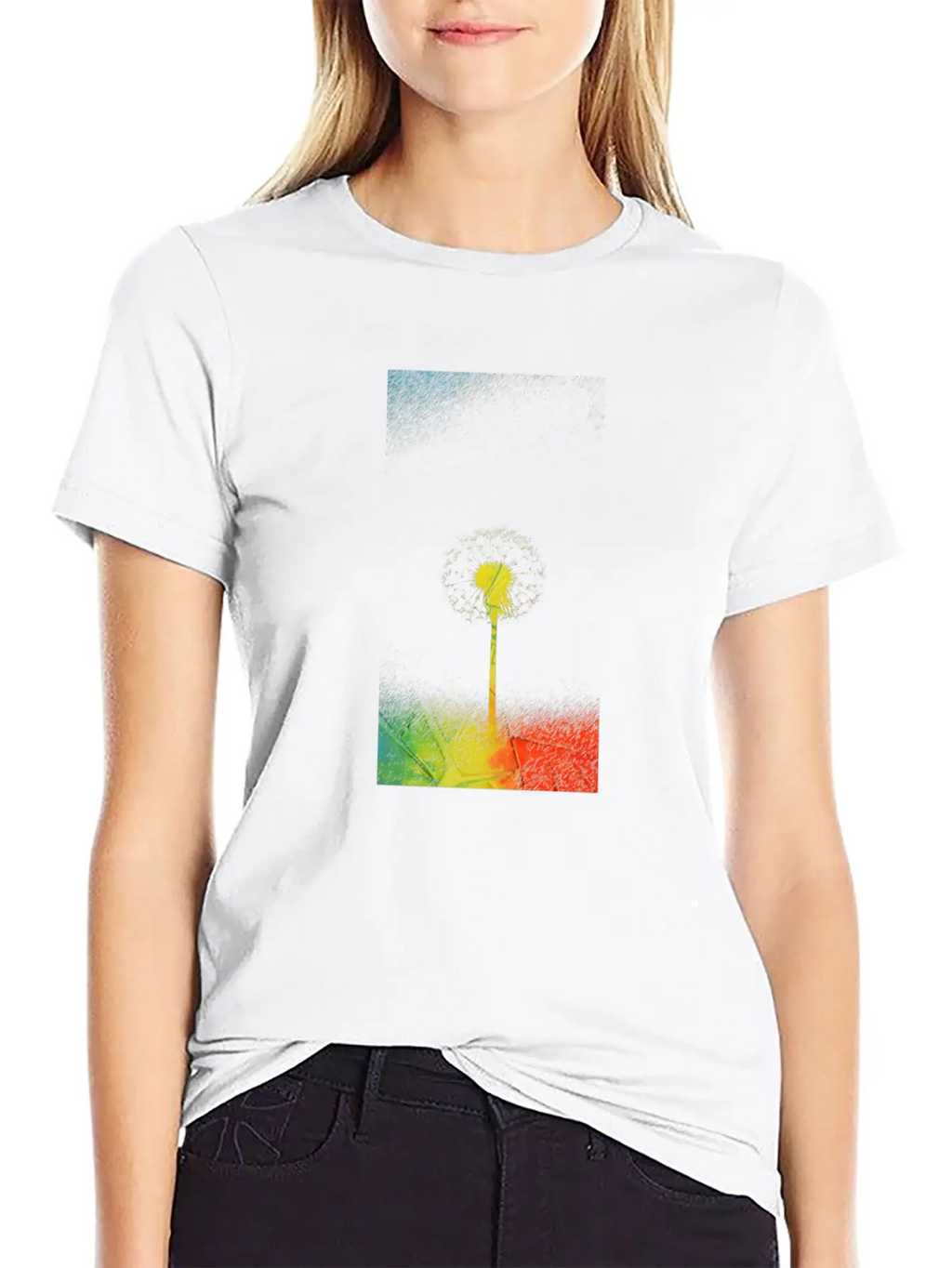 Colorful Painting Breathable Soft Cotton T-Shirt – Timeless Casual Look