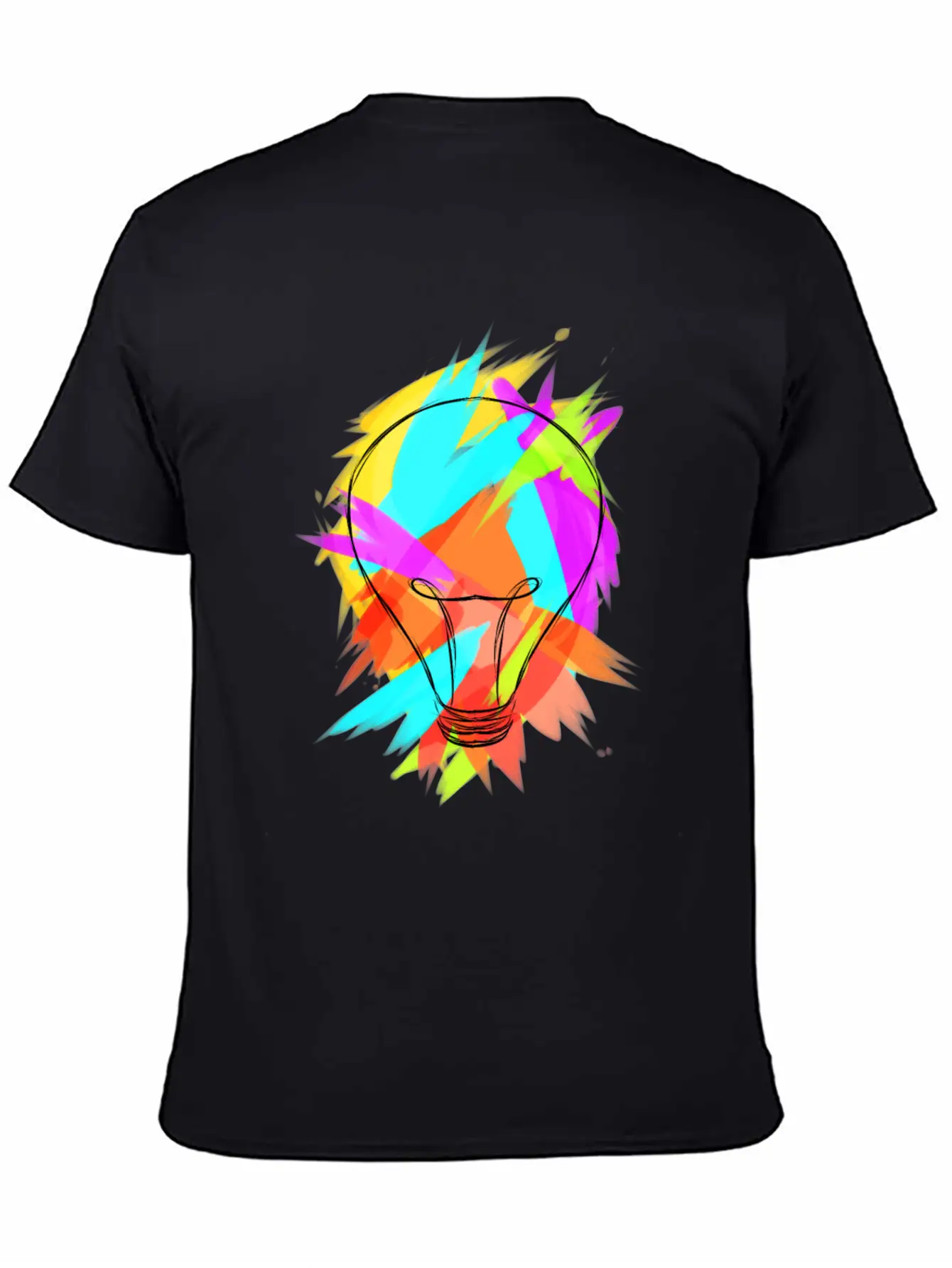 Colorful Pear Creative Colorful Rainbow Gift Casual Graphic T-Shirt – Simple And Comfortable Daily Wear