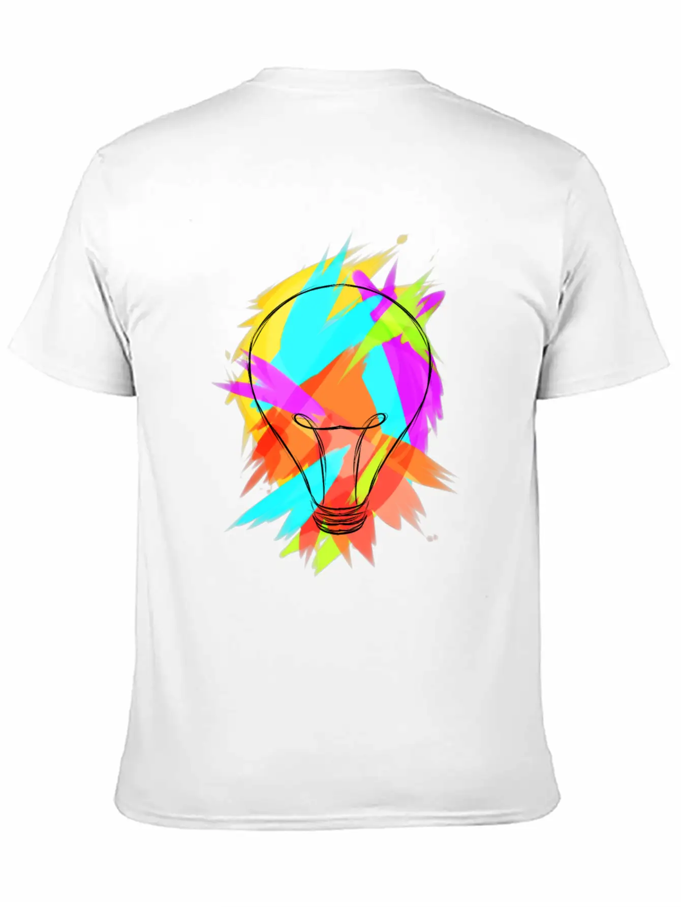 Colorful Pear Creative Colorful Rainbow Gift Casual Graphic T-Shirt – Simple And Comfortable Daily Wear