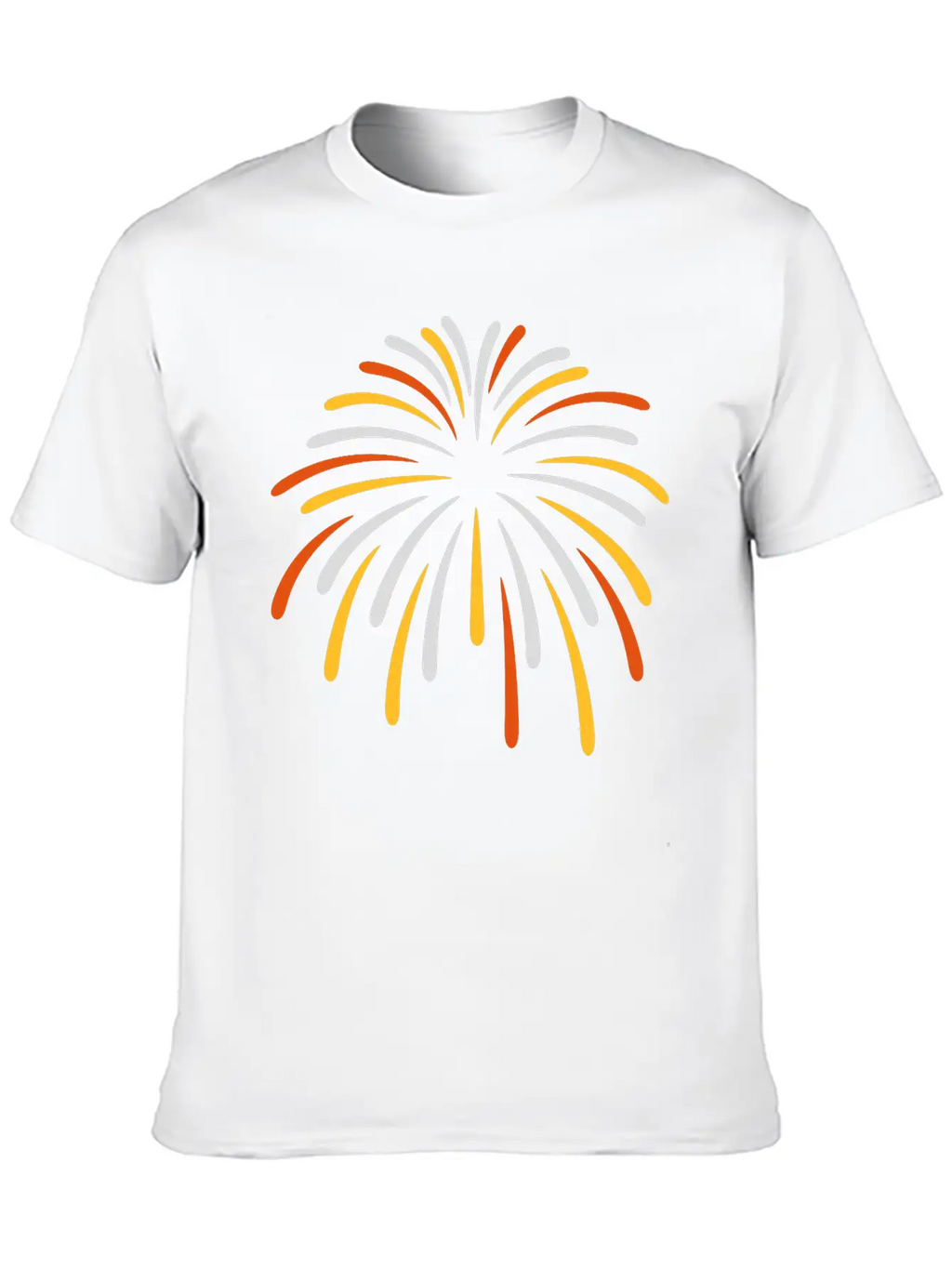 Colorful Sky Fireworks New Breathable Soft Cotton T-Shirt – Timeless Casual Look
