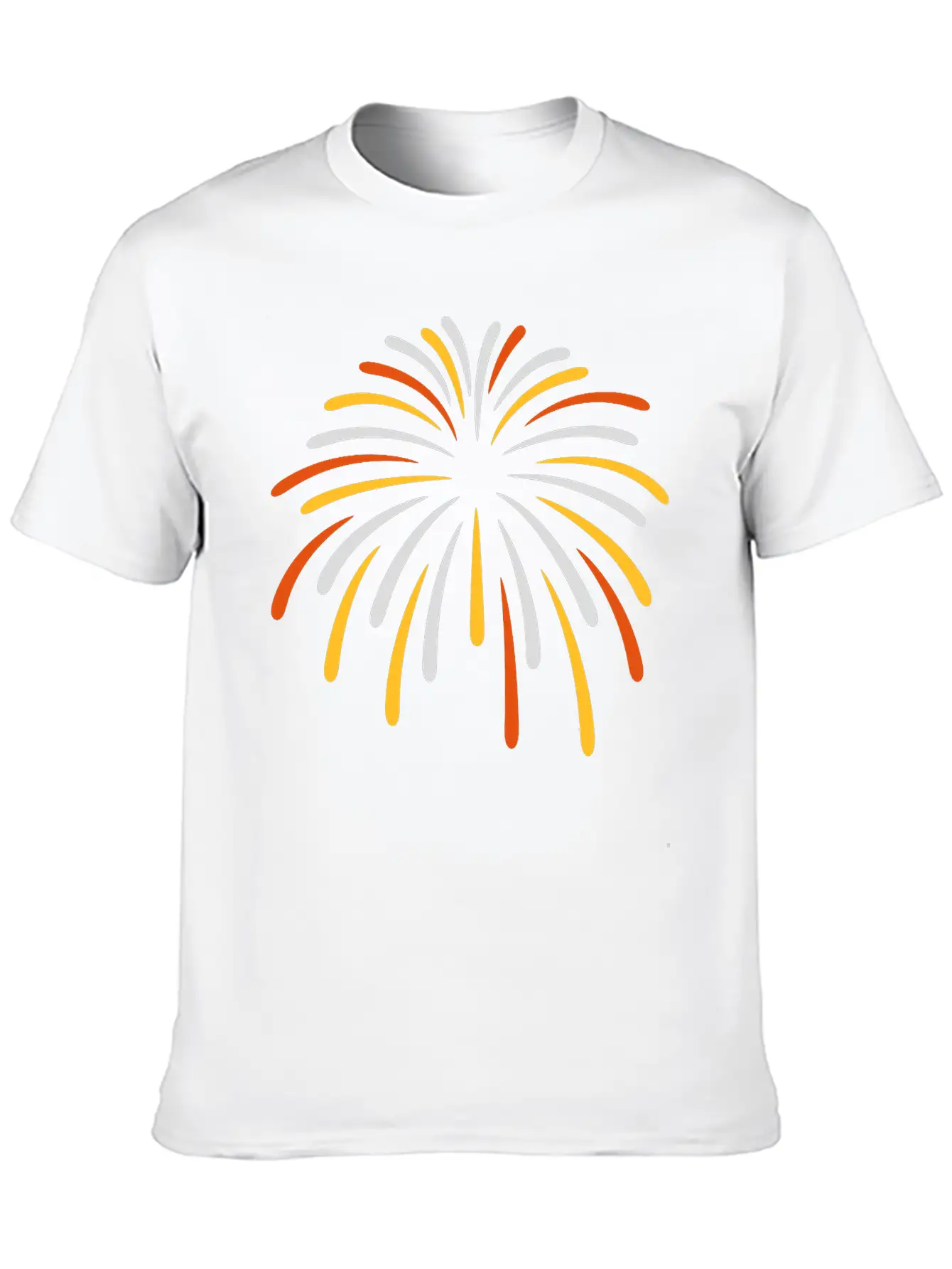 Colorful Sky Fireworks New Breathable Soft Cotton T-Shirt – Timeless Casual Look
