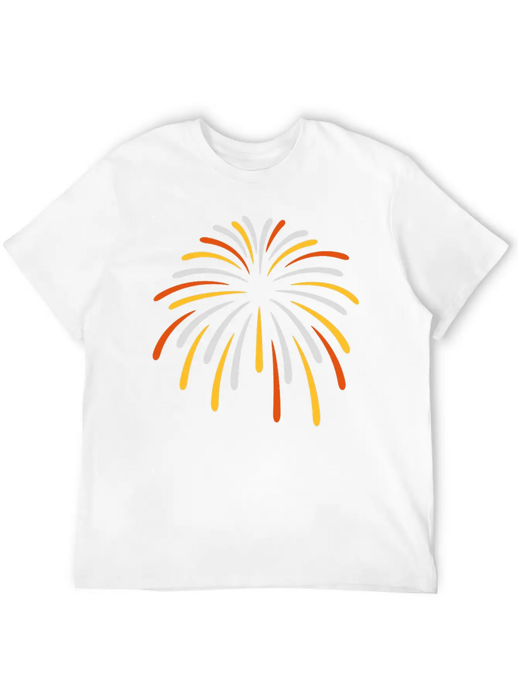 Colorful Sky Fireworks New Breathable Soft Cotton T-Shirt – Timeless Casual Look