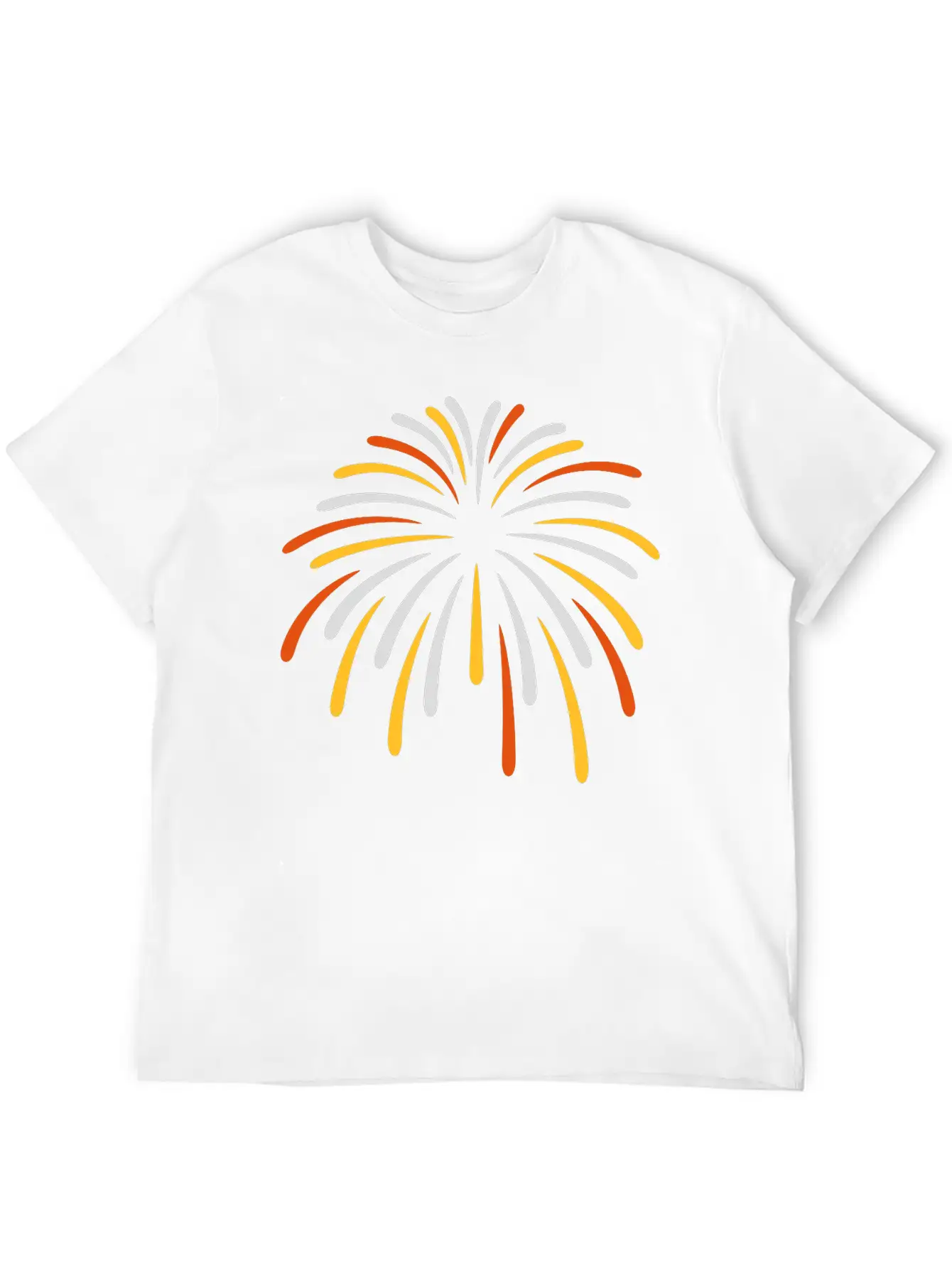 Colorful Sky Fireworks New Breathable Soft Cotton T-Shirt – Timeless Casual Look