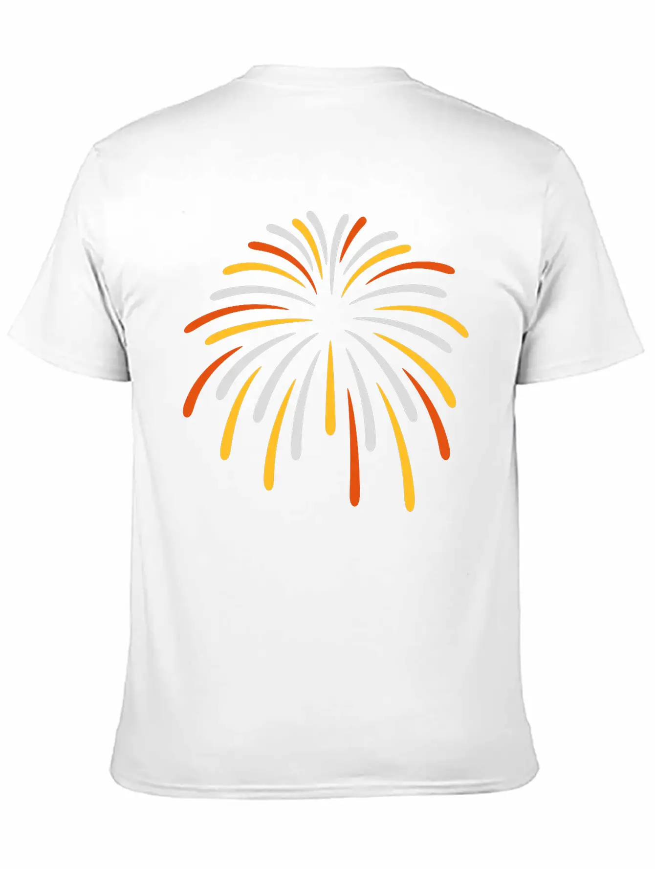 Colorful Sky Fireworks New Breathable Soft Cotton T-Shirt – Timeless Casual Look