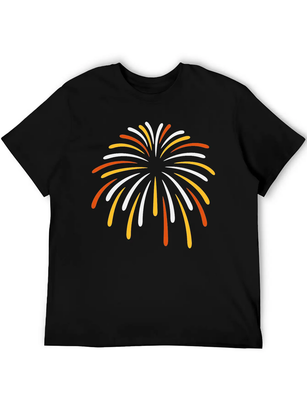 Colorful Sky Fireworks New Breathable Soft Cotton T-Shirt – Timeless Casual Look