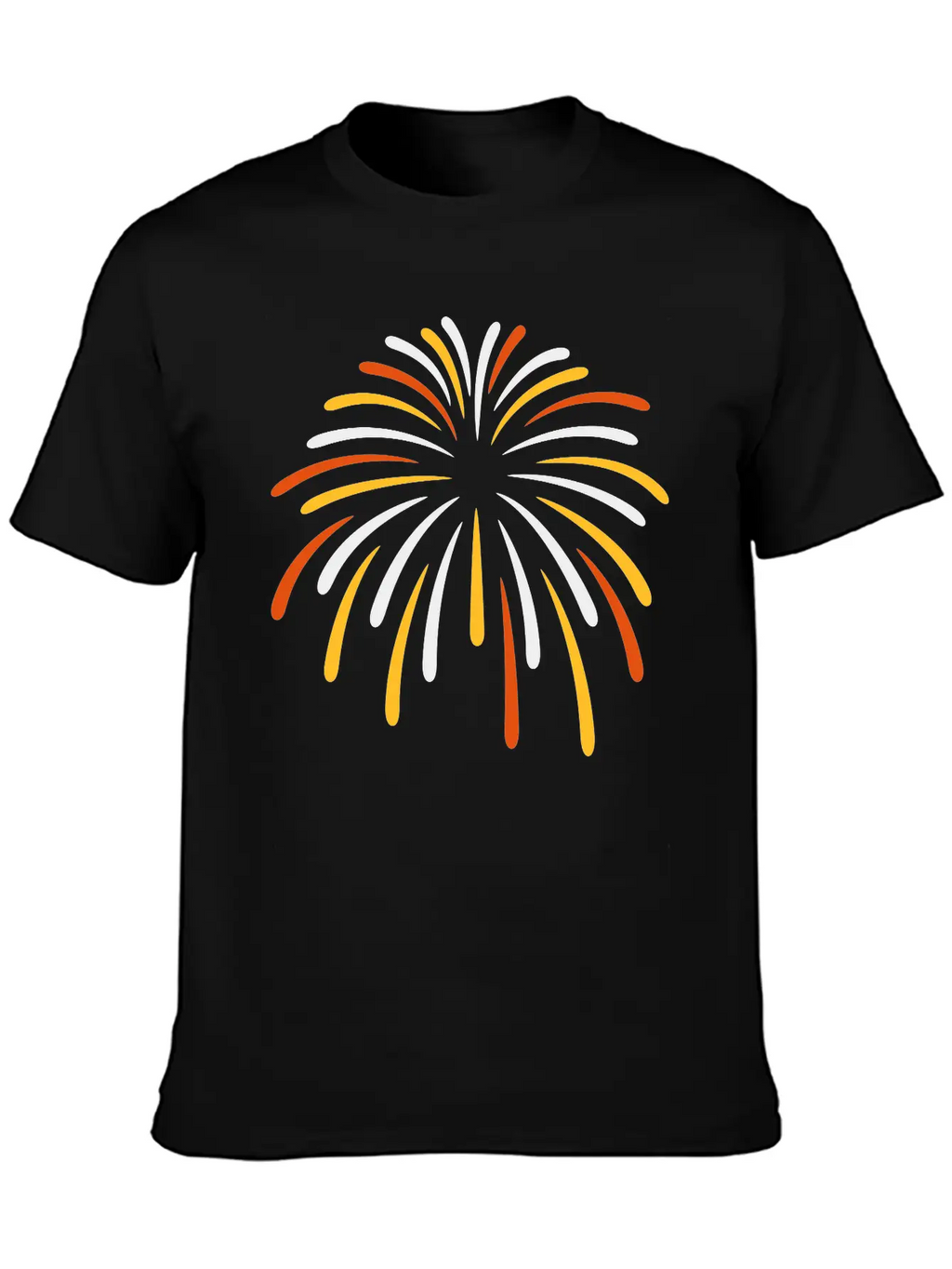 Colorful Sky Fireworks New Breathable Soft Cotton T-Shirt – Timeless Casual Look