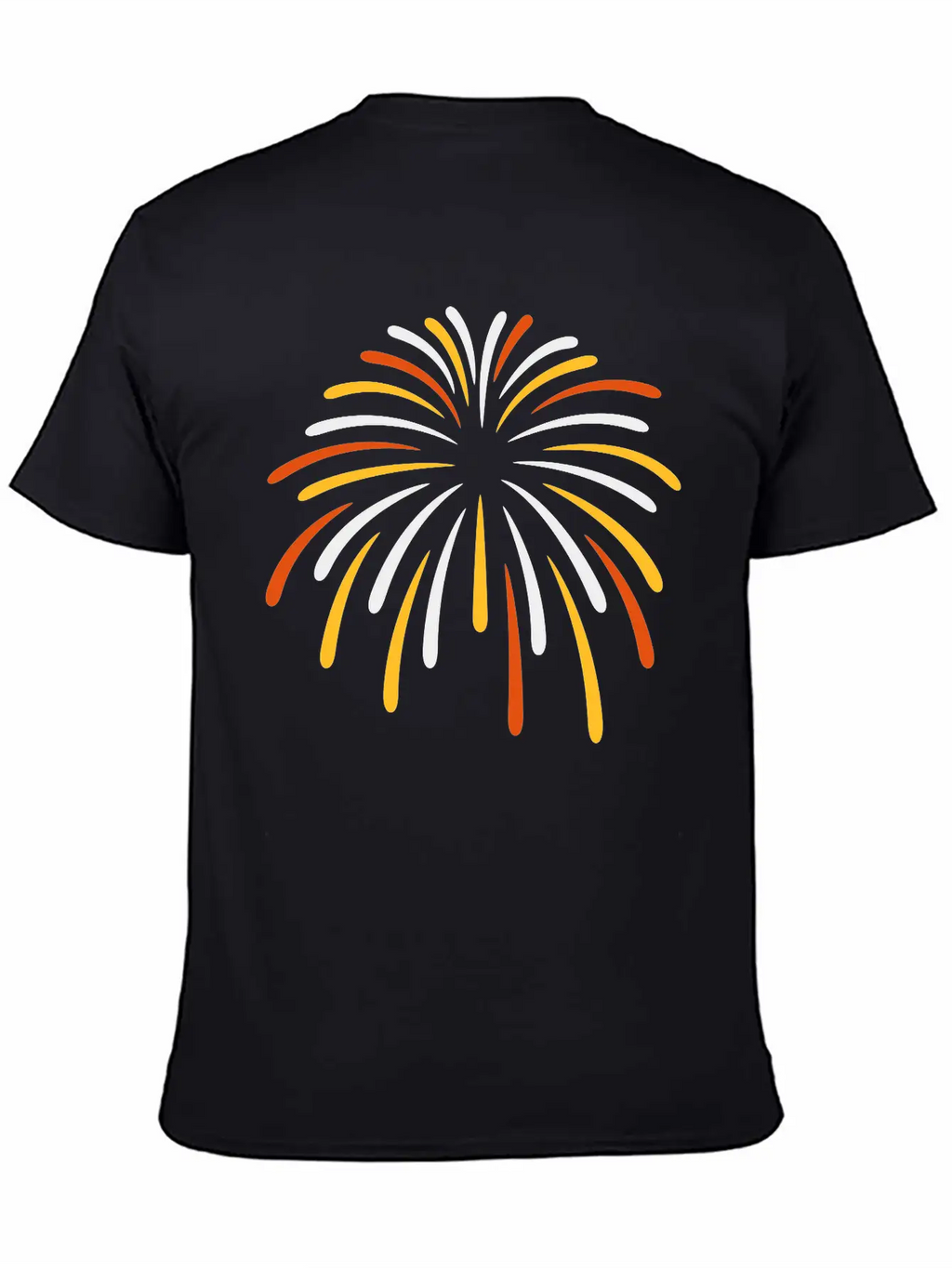 Colorful Sky Fireworks New Breathable Soft Cotton T-Shirt – Timeless Casual Look